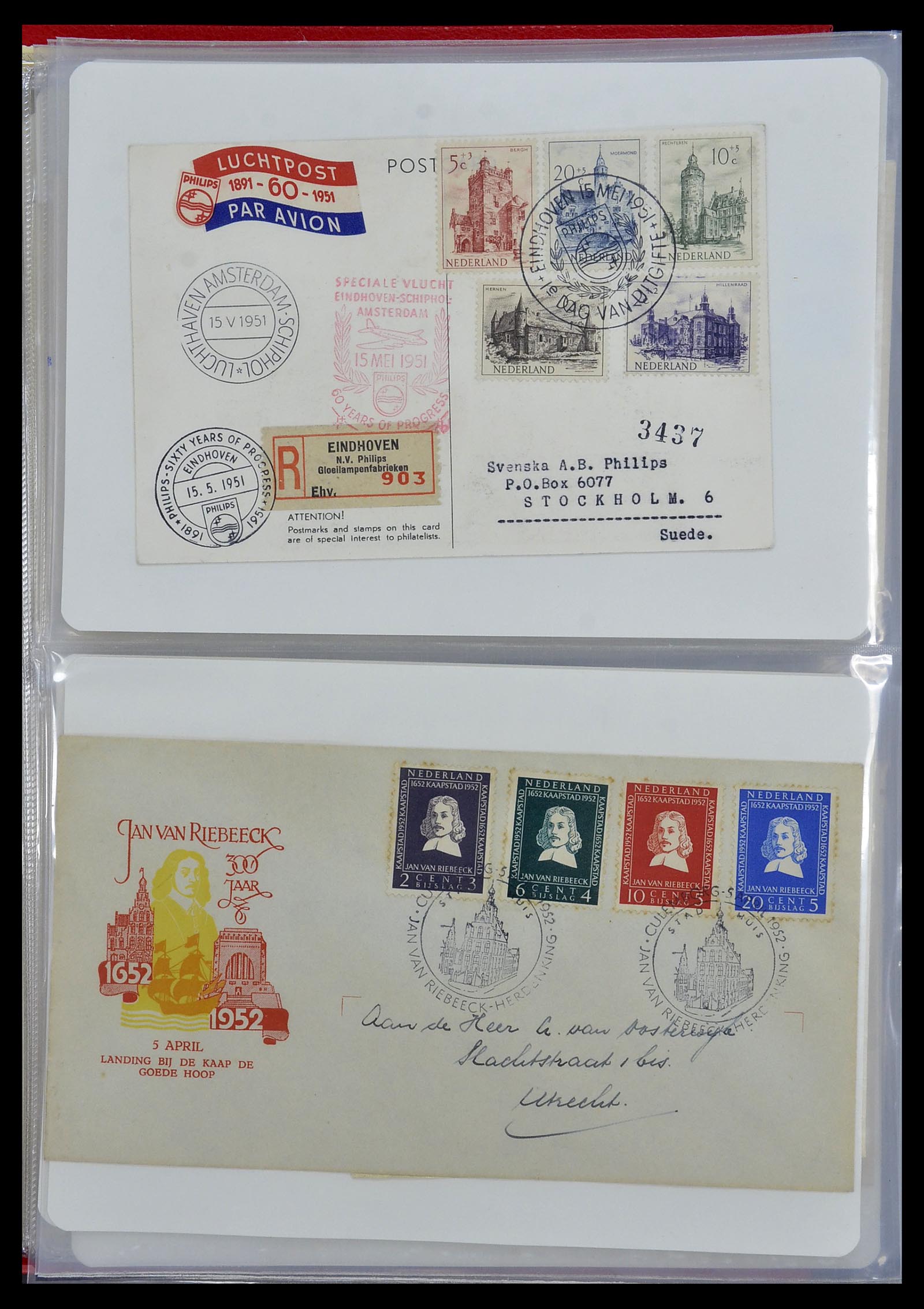 34468 026 - Stamp Collection 34468 Netherlands FDC's 1950-1970.