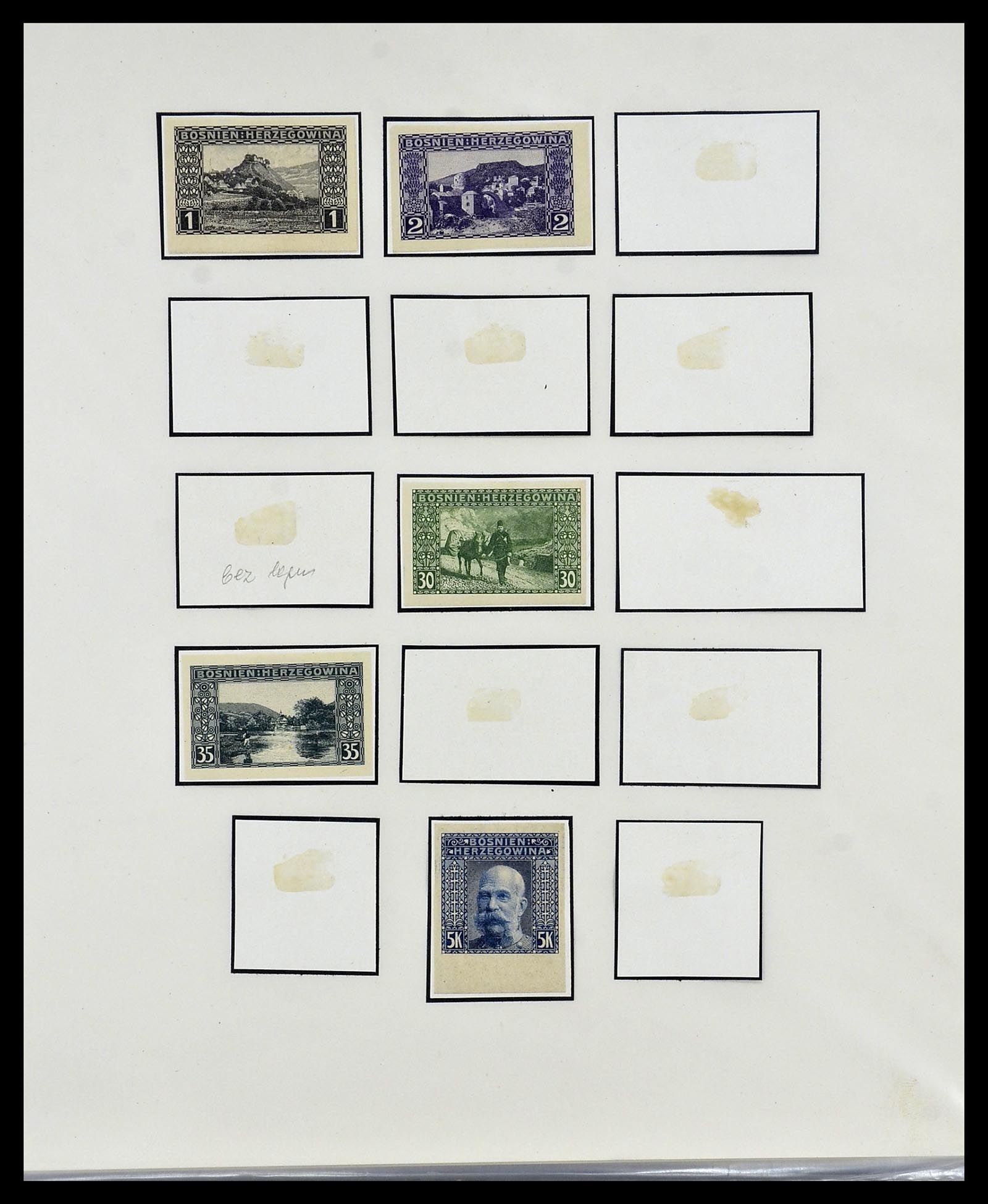 34469 003 - Postzegelverzameling 34469 Bosnië-Herzegowina 1906-1918.