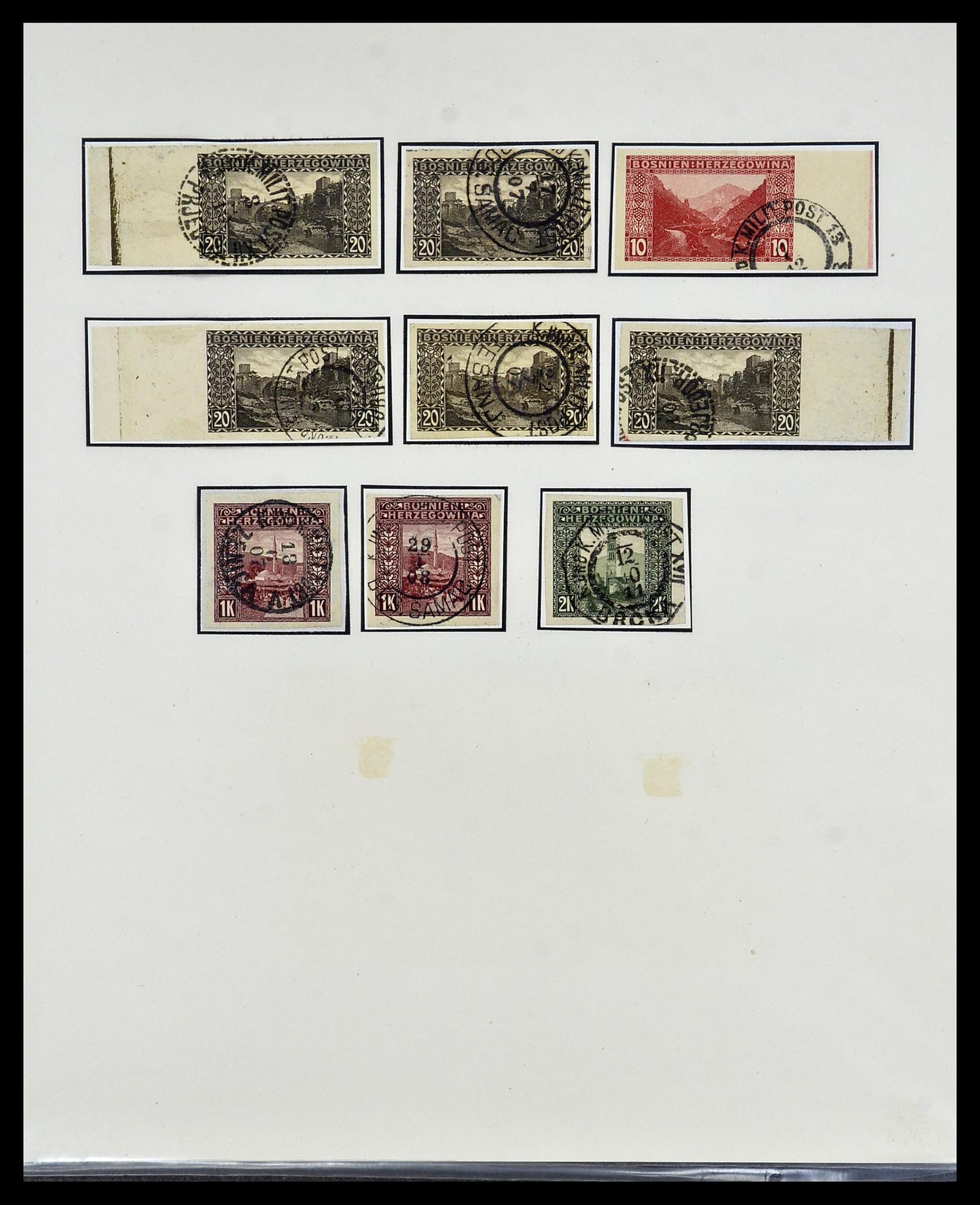 34469 005 - Postzegelverzameling 34469 Bosnië-Herzegowina 1906-1918.