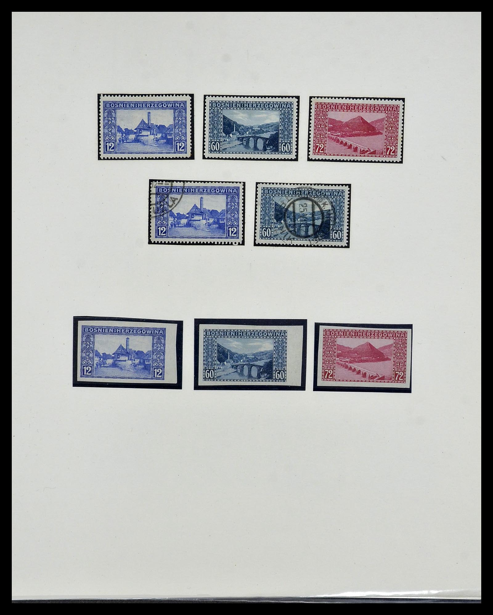 34469 013 - Postzegelverzameling 34469 Bosnië-Herzegowina 1906-1918.