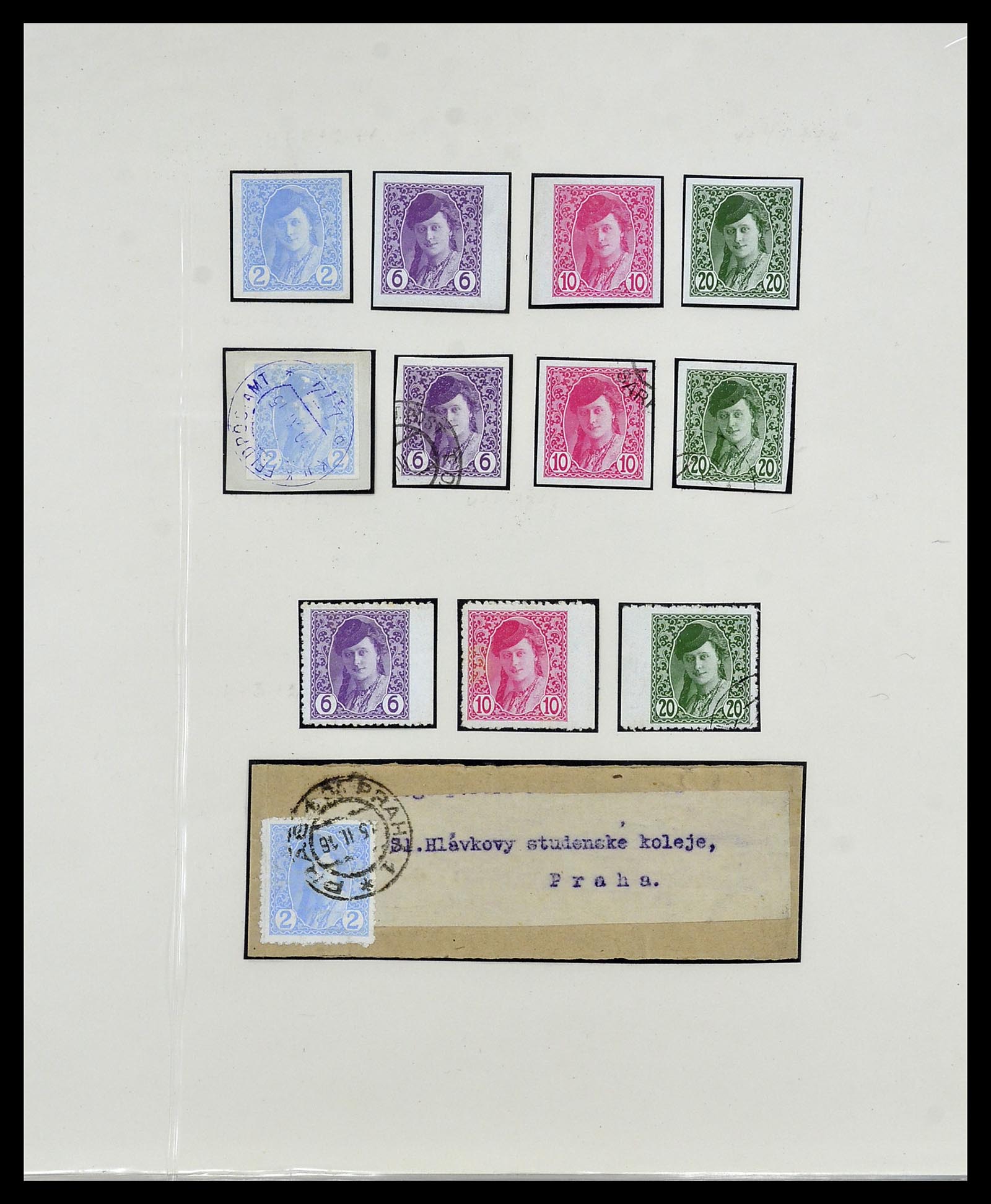 34469 015 - Postzegelverzameling 34469 Bosnië-Herzegowina 1906-1918.