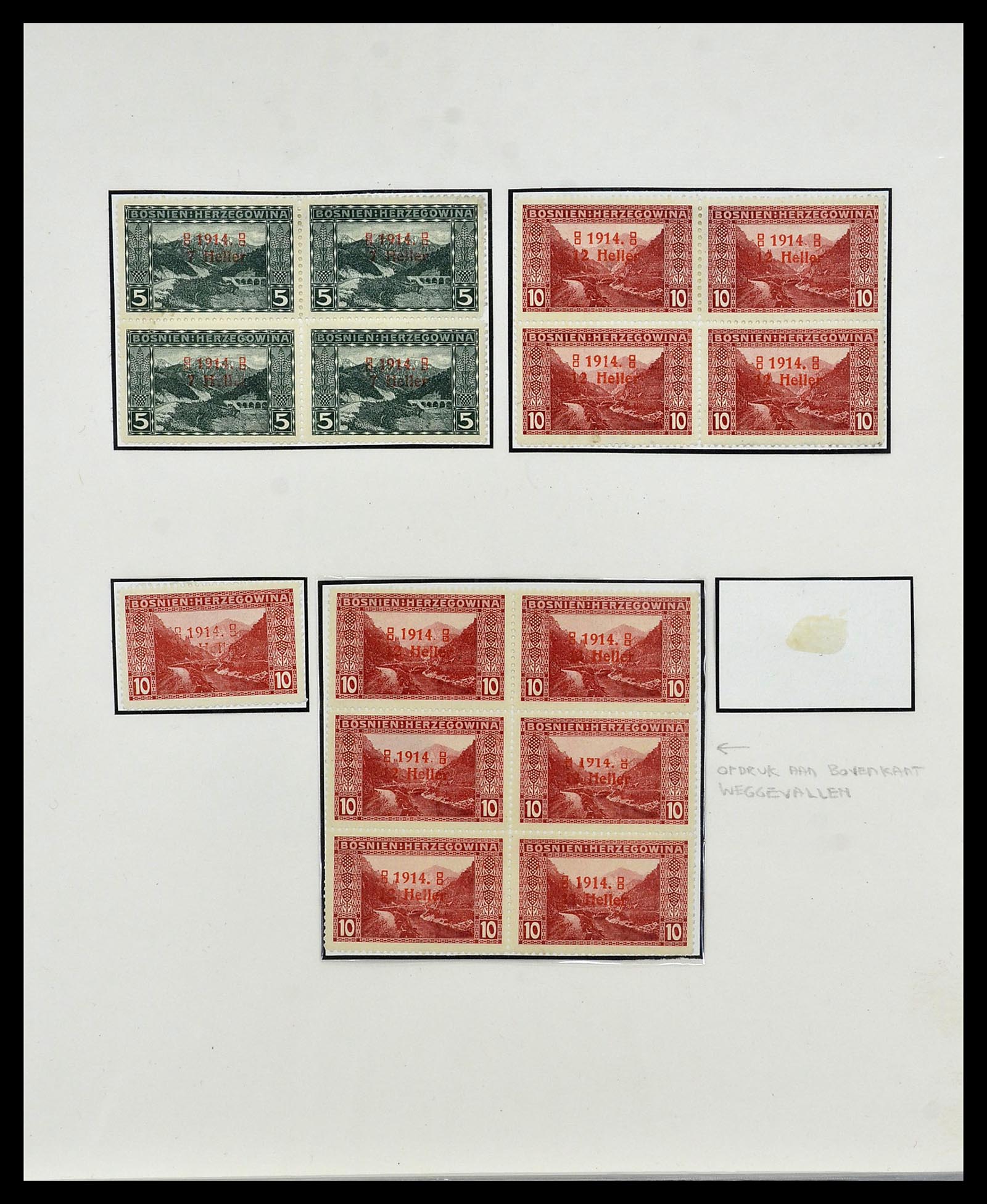34469 017 - Postzegelverzameling 34469 Bosnië-Herzegowina 1906-1918.