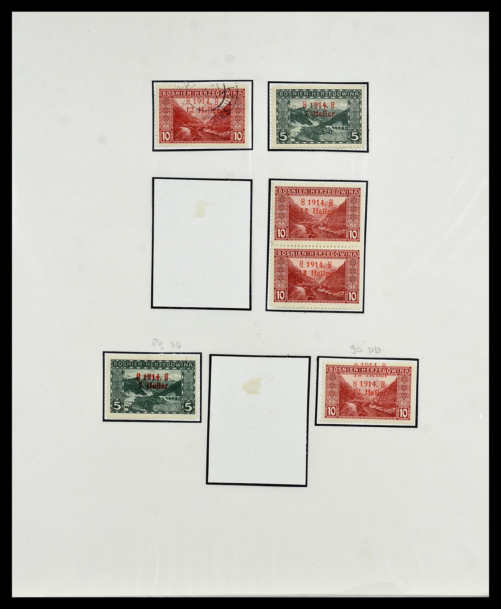 34469 018 - Postzegelverzameling 34469 Bosnië-Herzegowina 1906-1918.