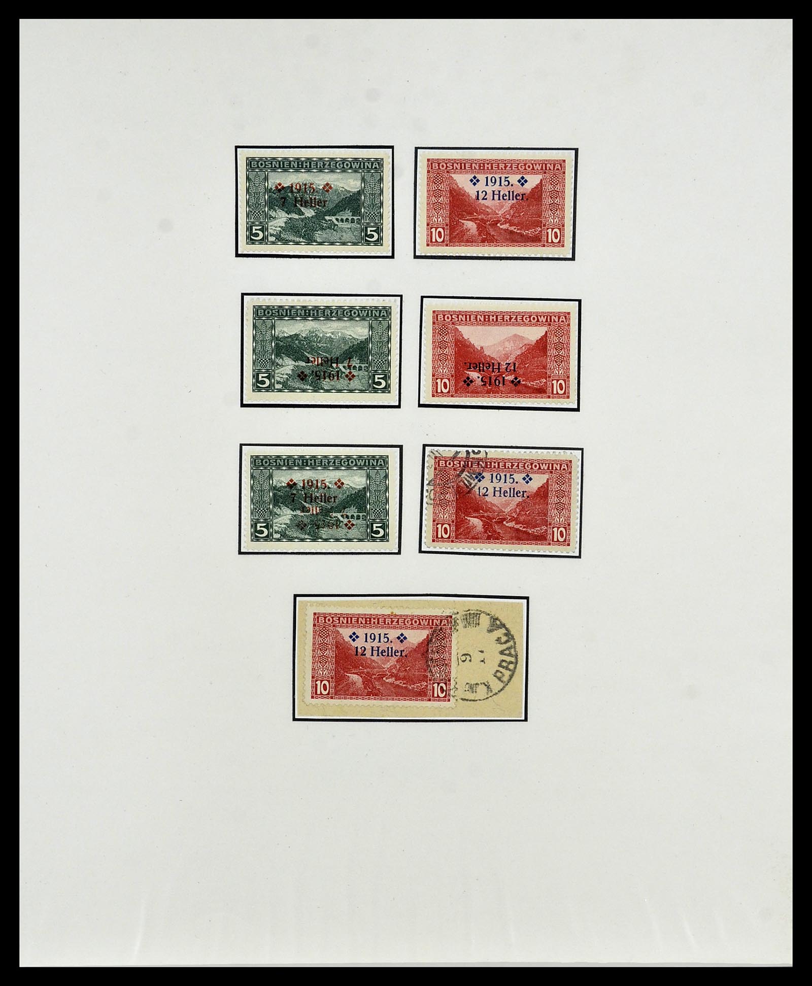34469 019 - Postzegelverzameling 34469 Bosnië-Herzegowina 1906-1918.