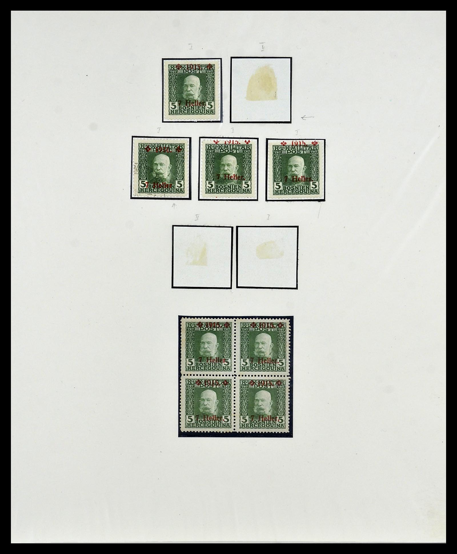 34469 020 - Postzegelverzameling 34469 Bosnië-Herzegowina 1906-1918.