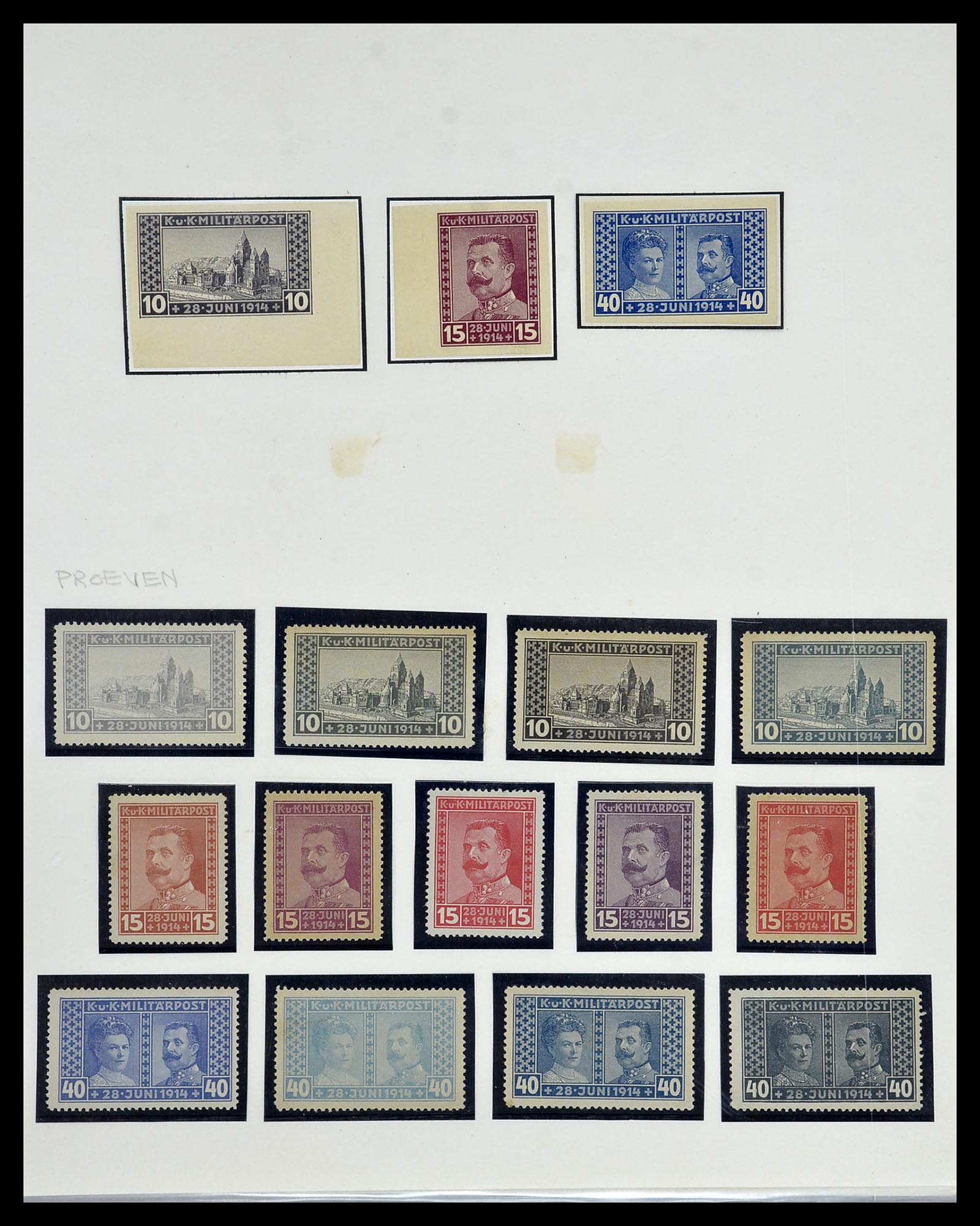 34469 024 - Postzegelverzameling 34469 Bosnië-Herzegowina 1906-1918.