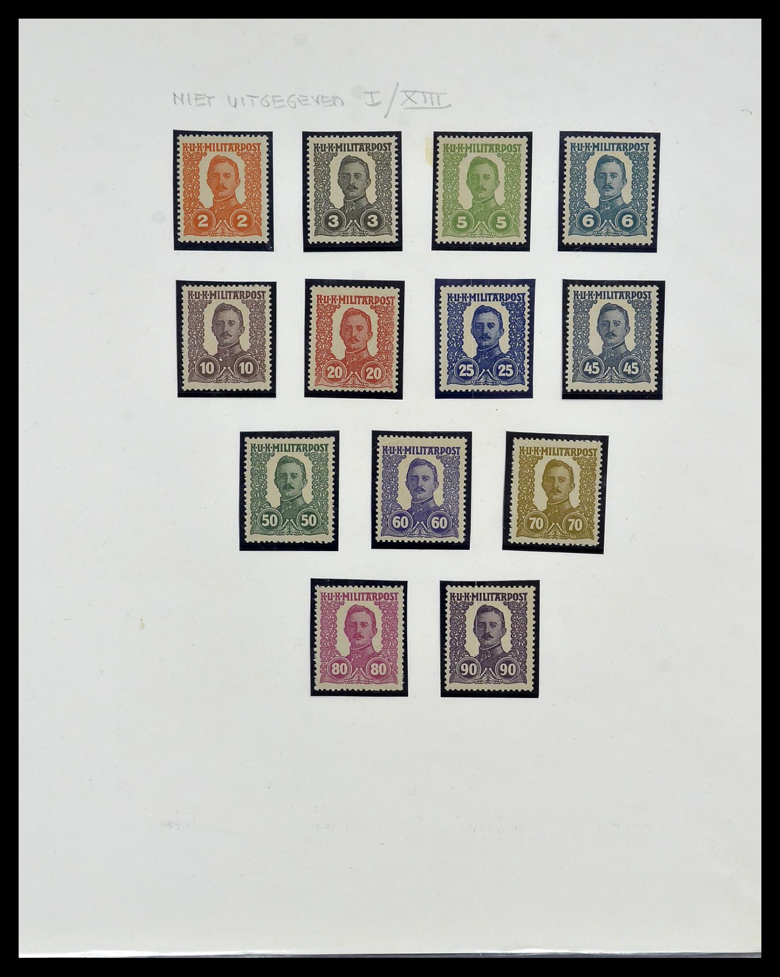 34469 027 - Postzegelverzameling 34469 Bosnië-Herzegowina 1906-1918.
