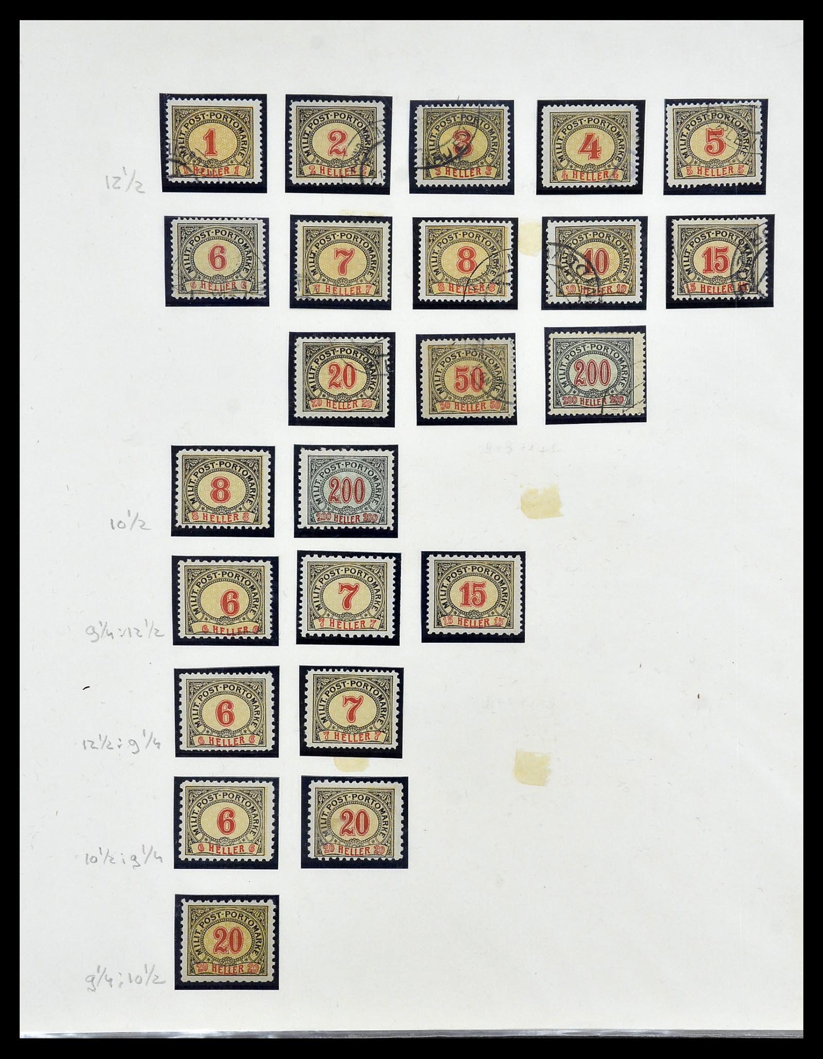 34469 028 - Postzegelverzameling 34469 Bosnië-Herzegowina 1906-1918.