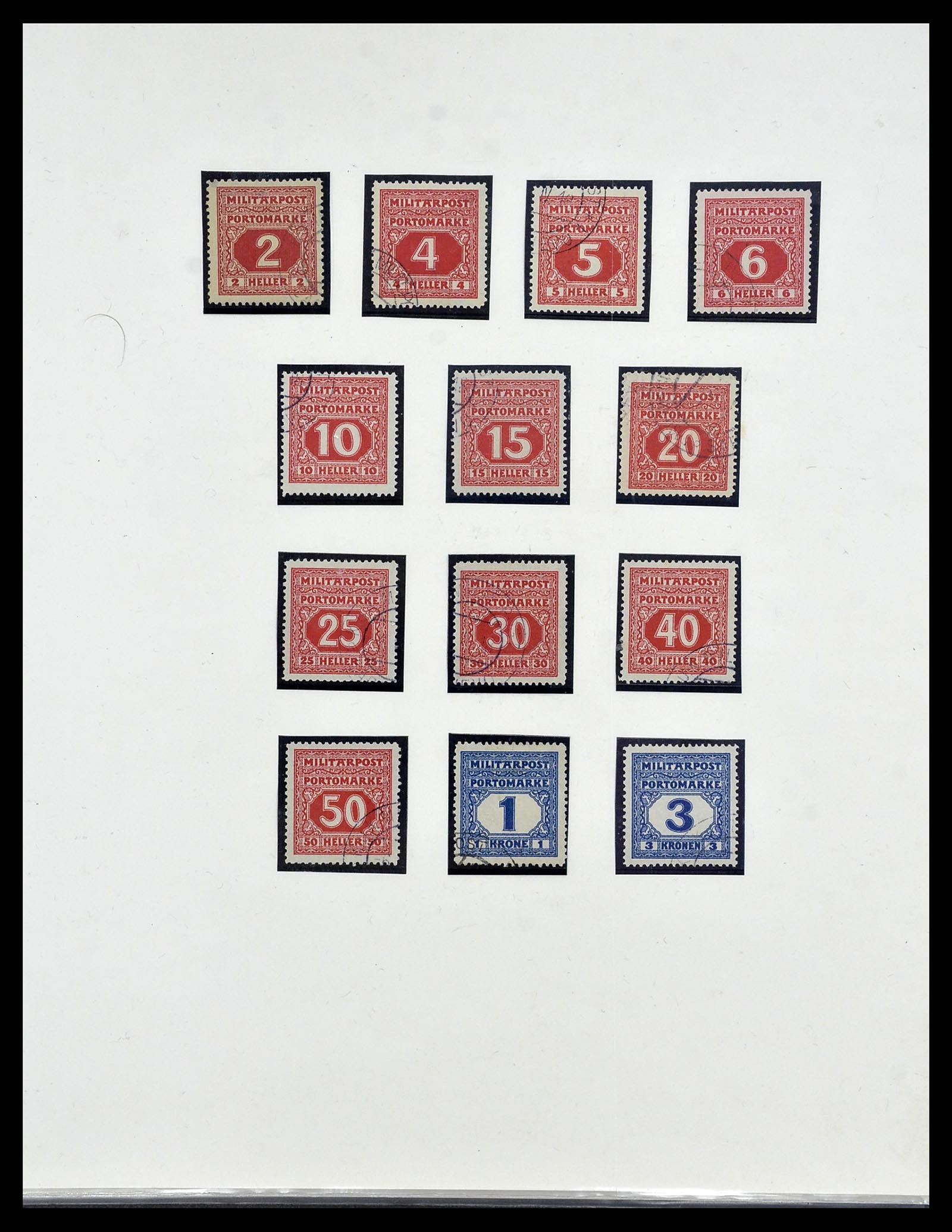 34469 030 - Postzegelverzameling 34469 Bosnië-Herzegowina 1906-1918.