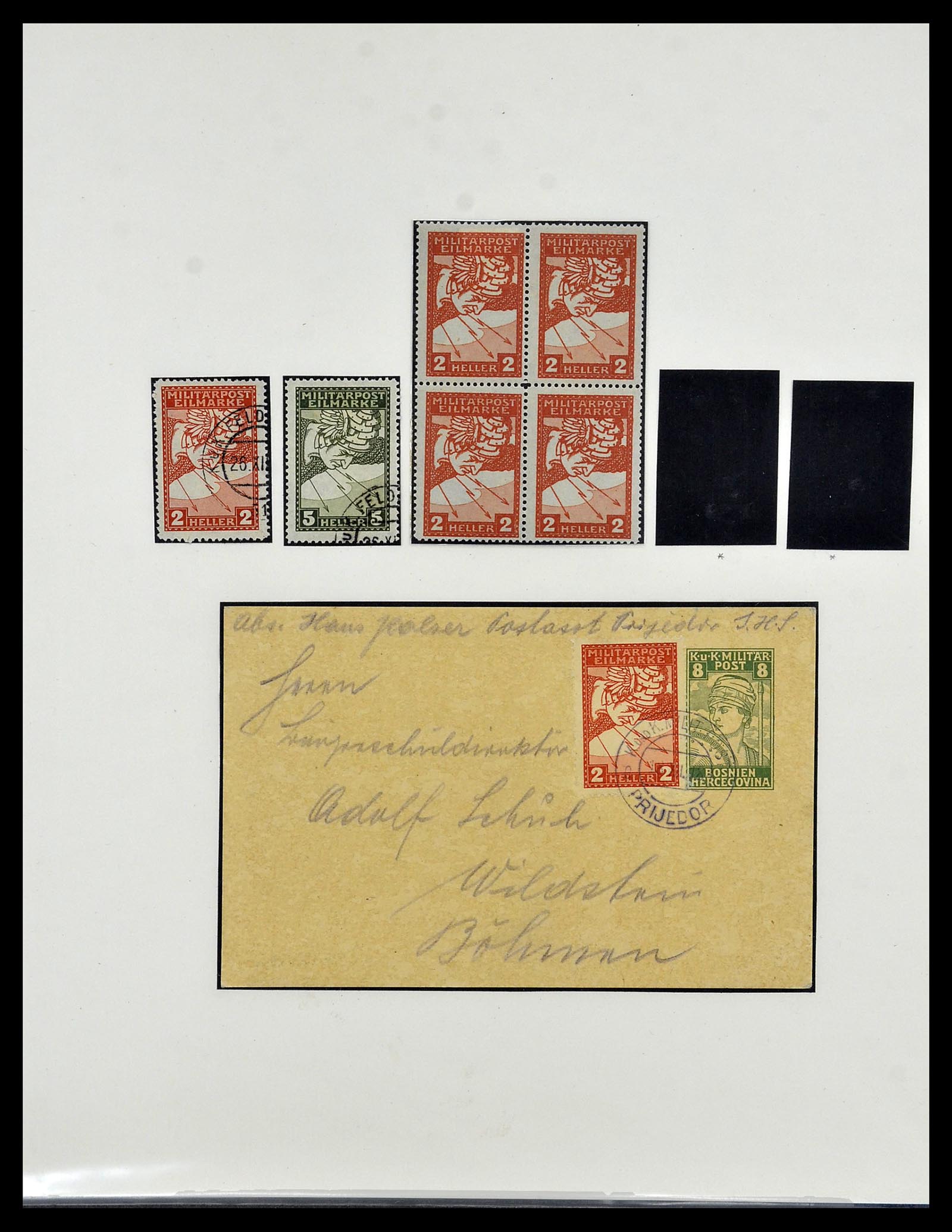 34469 031 - Postzegelverzameling 34469 Bosnië-Herzegowina 1906-1918.
