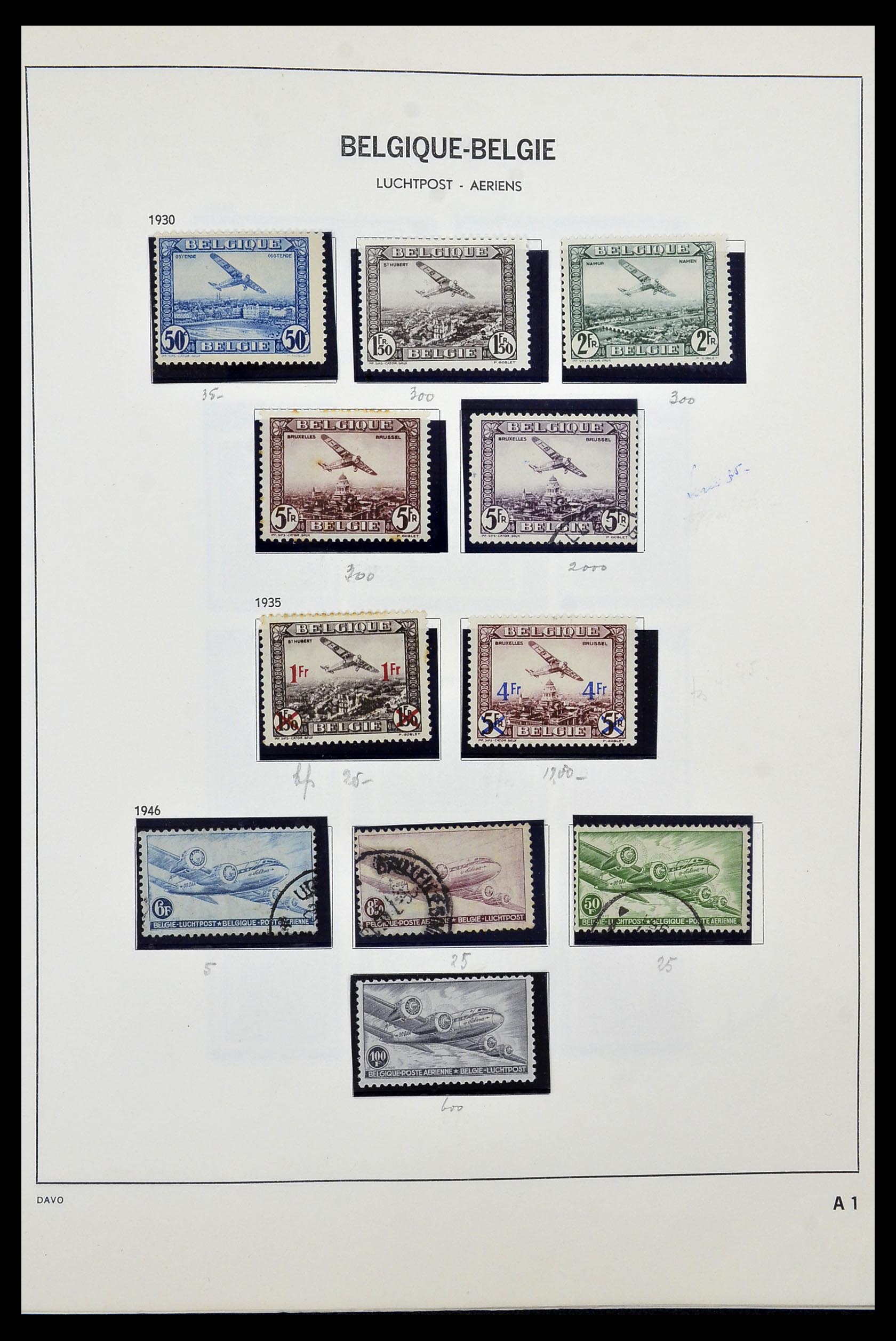 34470 001 - Postzegelverzameling 34470 België back of the book.