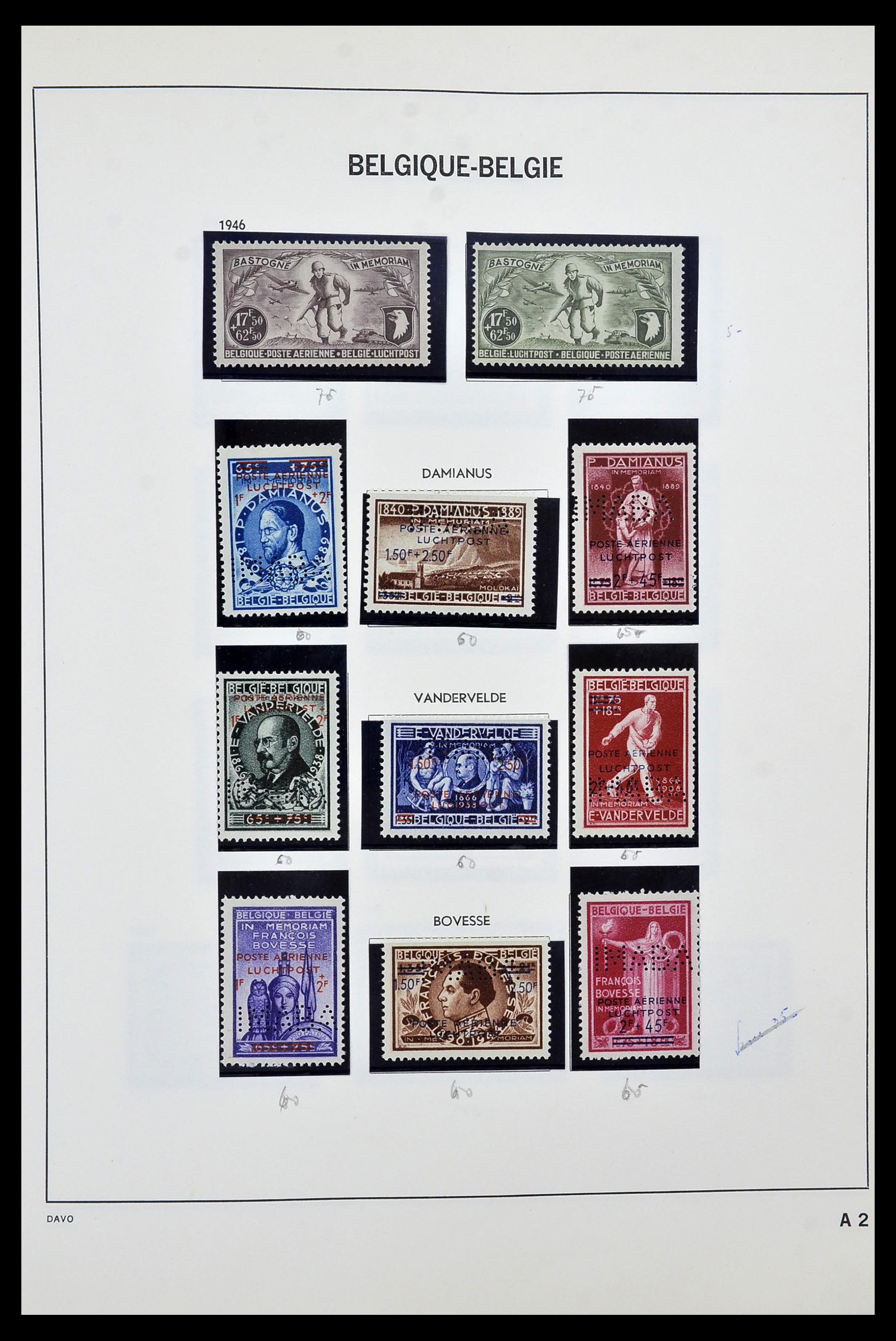34470 002 - Postzegelverzameling 34470 België back of the book.