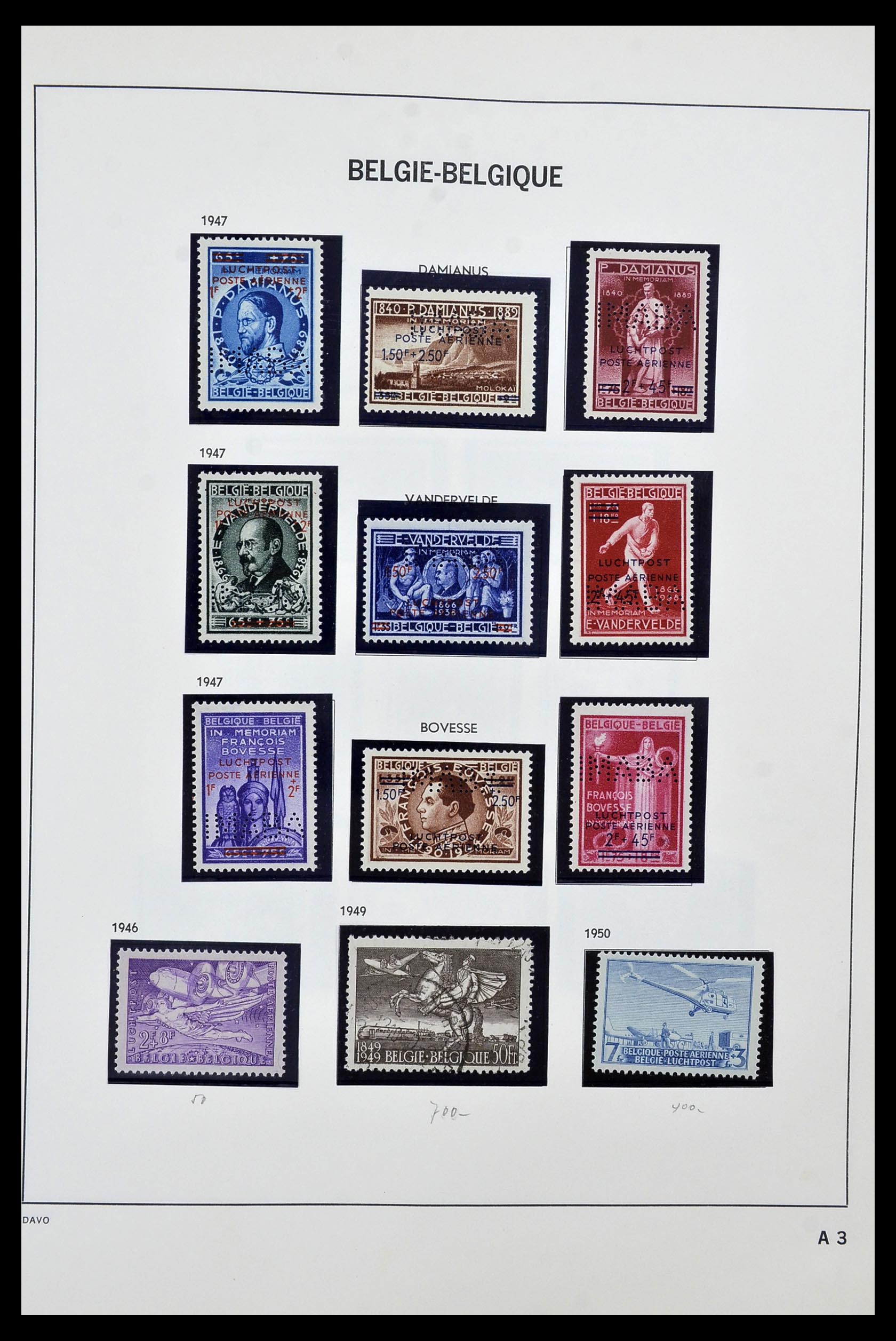 34470 003 - Postzegelverzameling 34470 België back of the book.