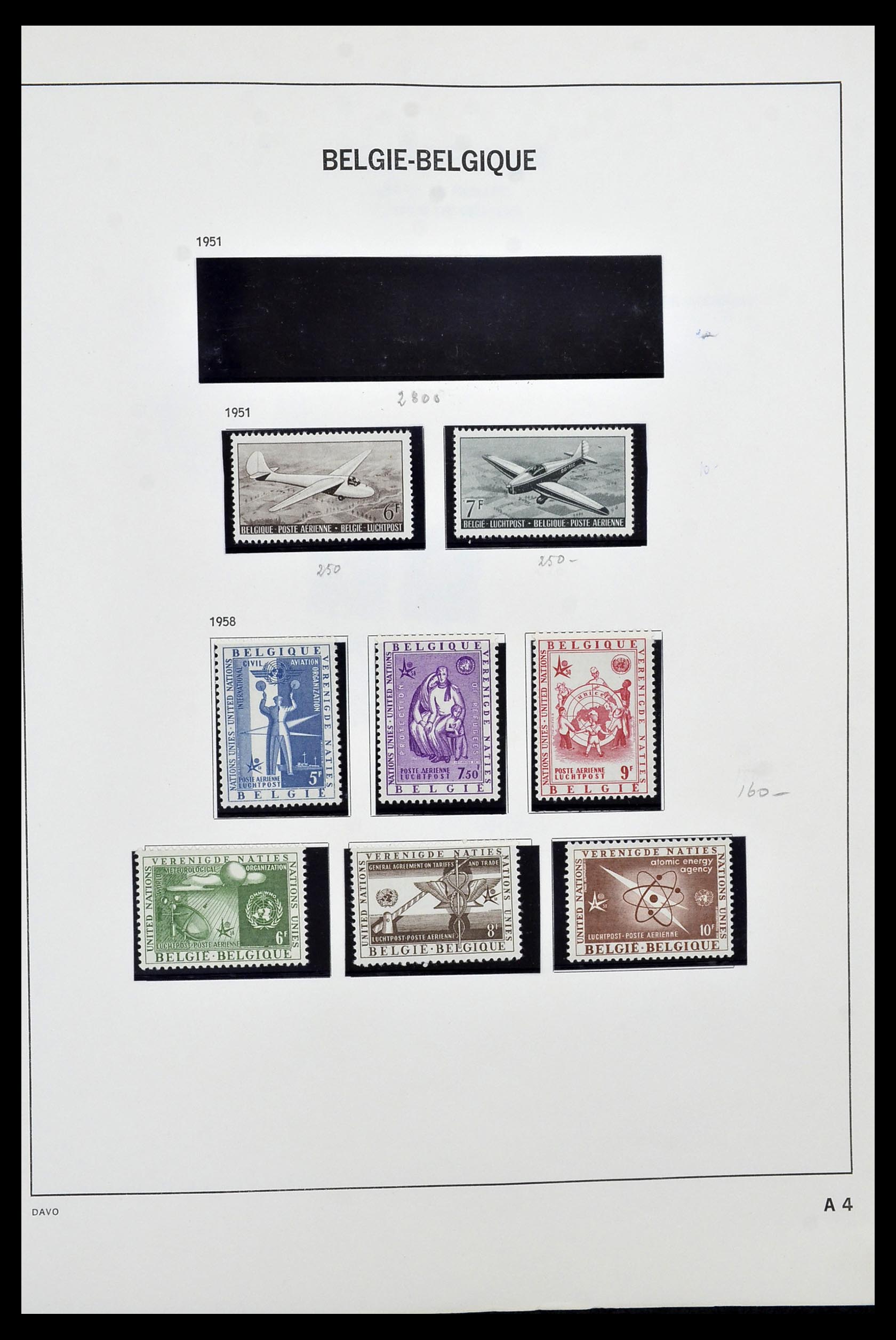 34470 004 - Postzegelverzameling 34470 België back of the book.