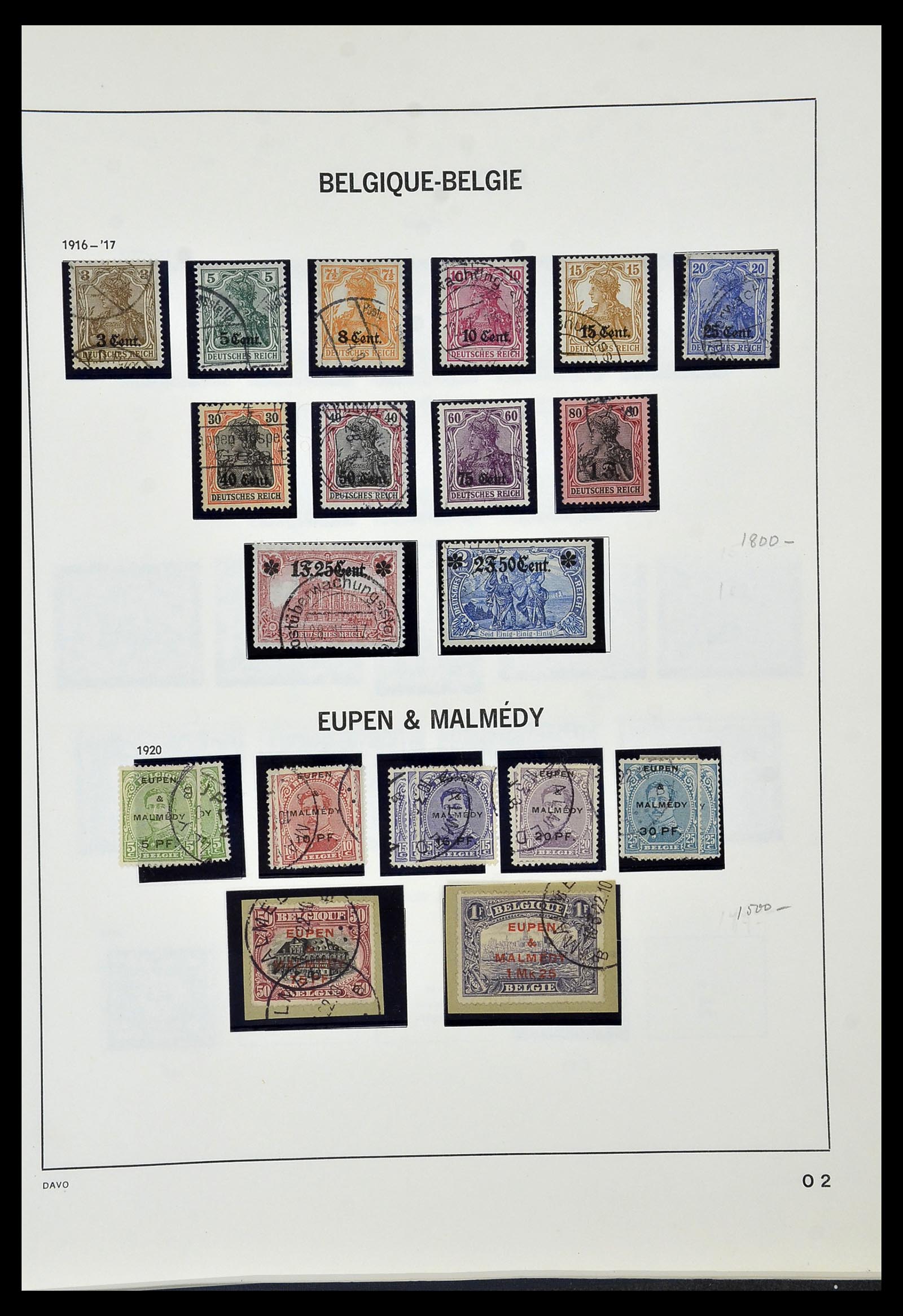 34470 103 - Postzegelverzameling 34470 België back of the book.