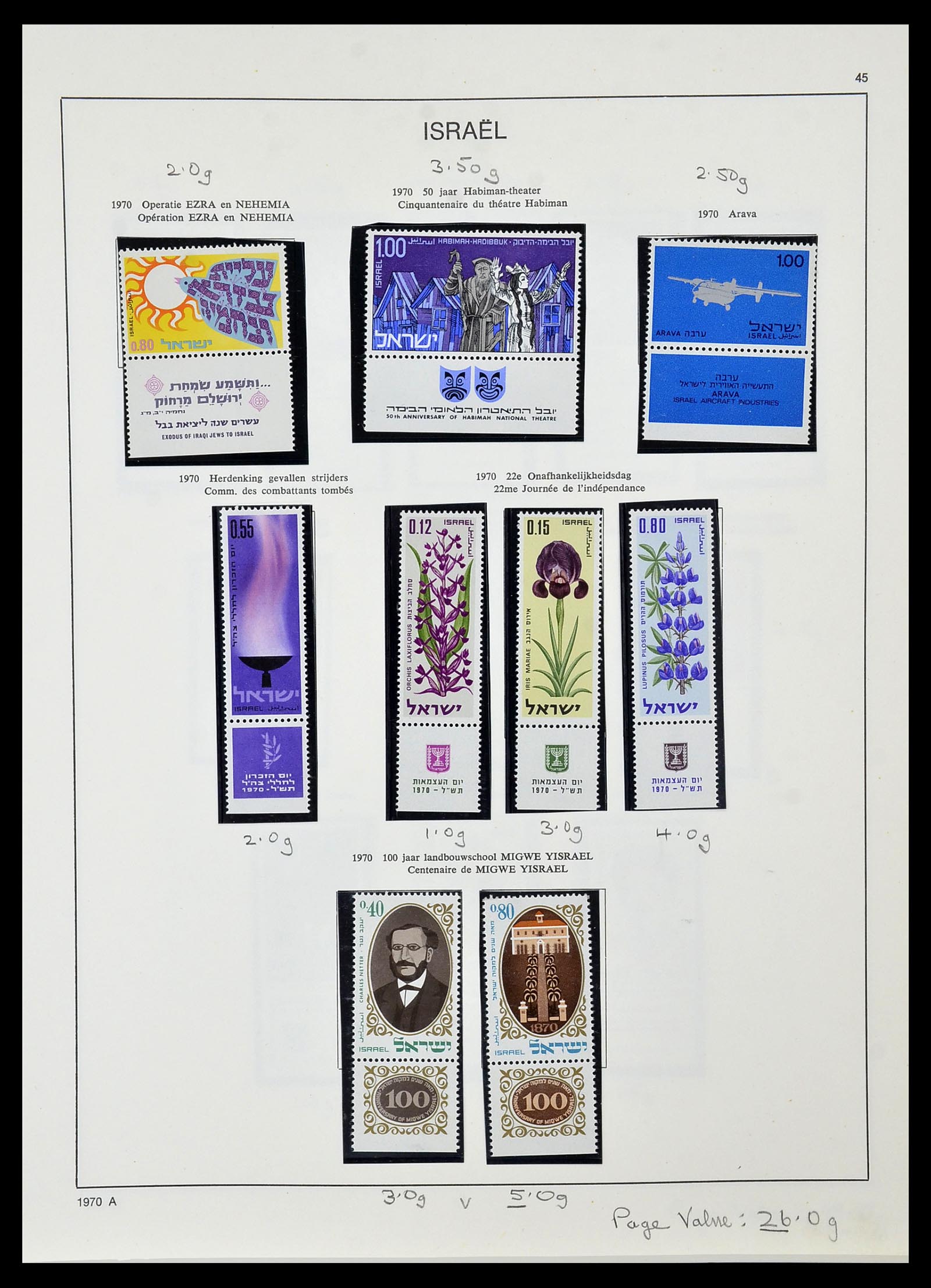 34471 049 - Postzegelverzameling 34471 Israël 1948-2008.