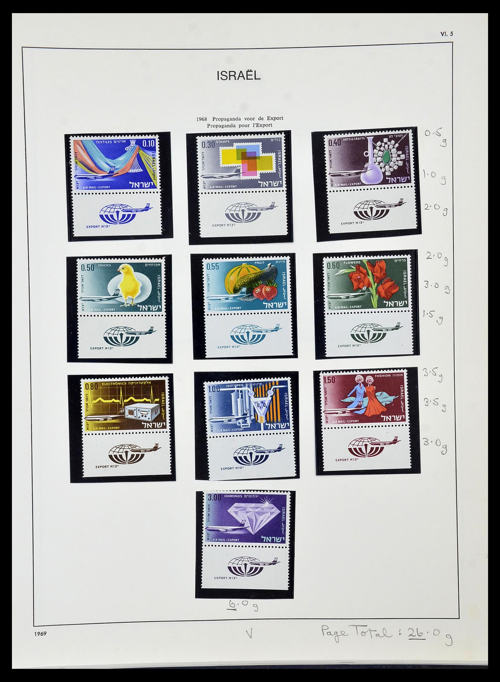 34471 081 - Postzegelverzameling 34471 Israël 1948-2008.