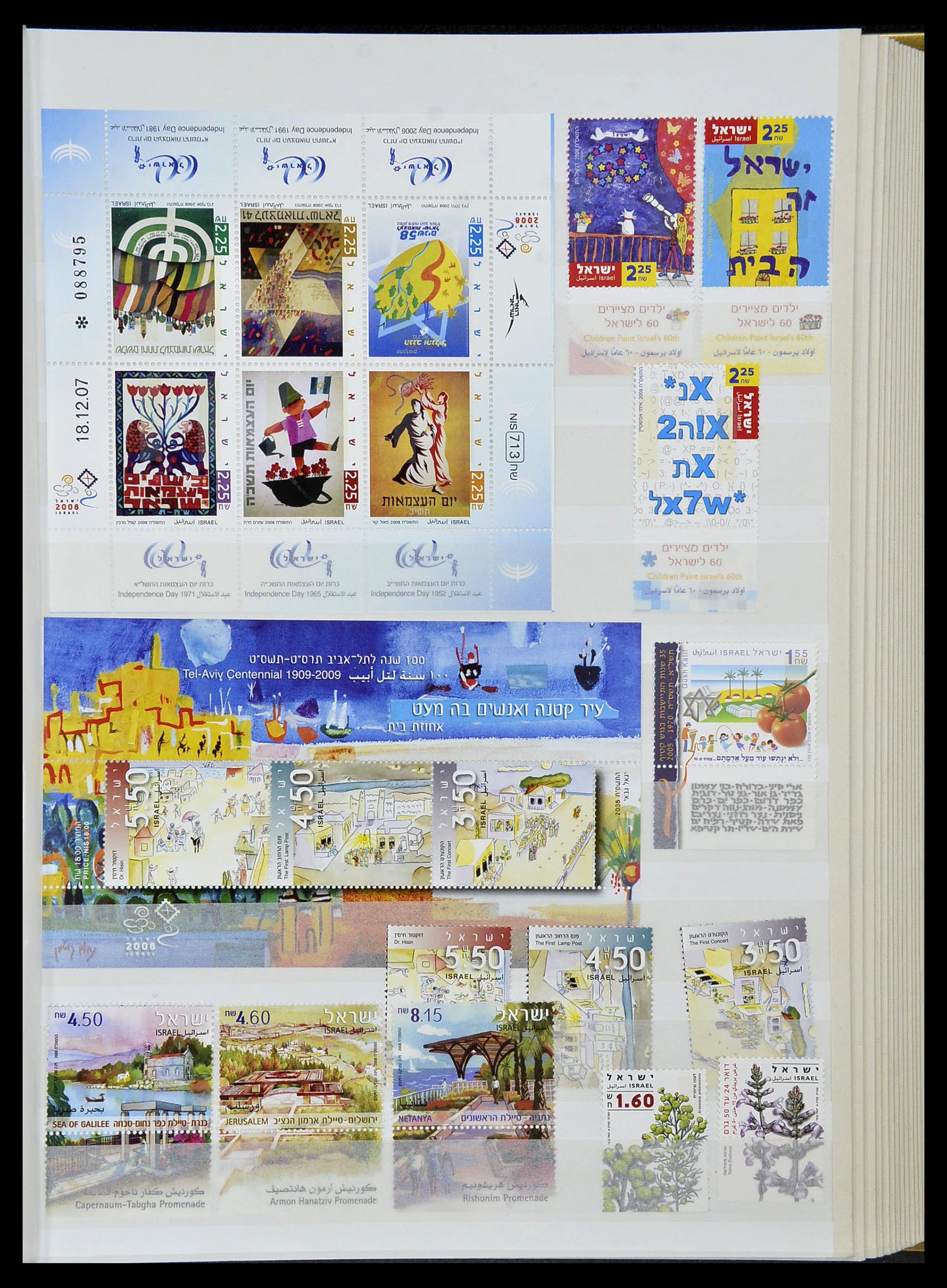 34471 230 - Stamp Collection 34471 Israel 1948-2008.