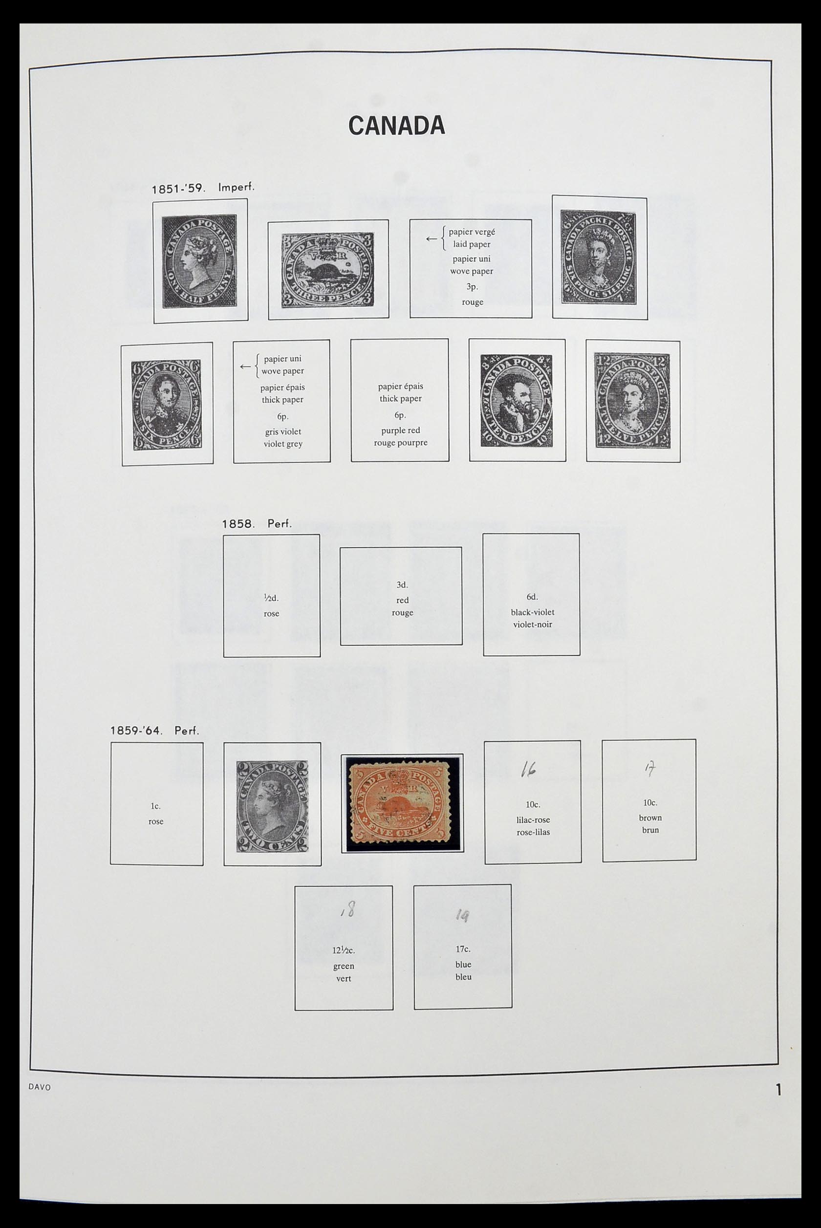 34472 001 - Postzegelverzameling 34472 Canada 1859-2006.