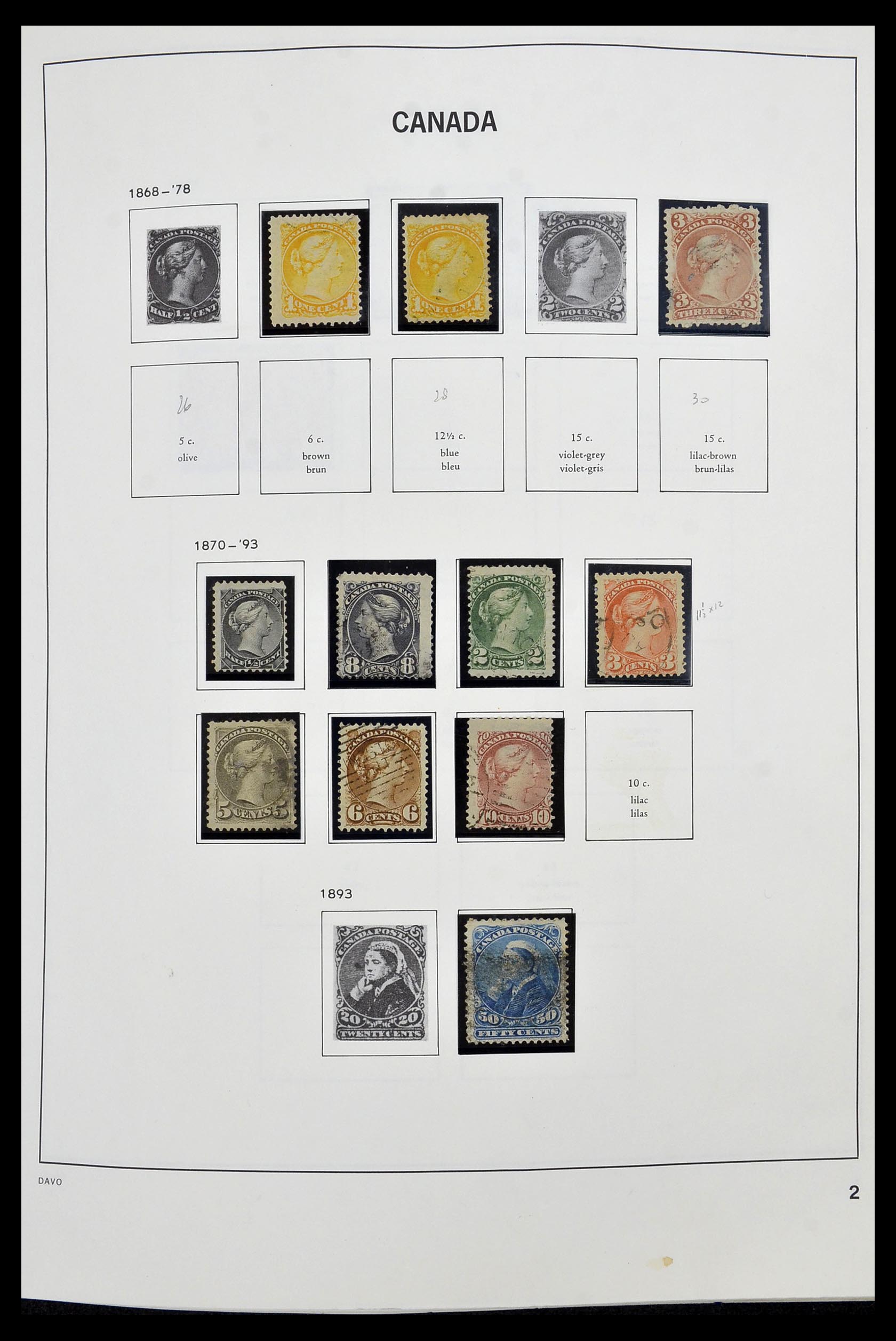 34472 002 - Postzegelverzameling 34472 Canada 1859-2006.