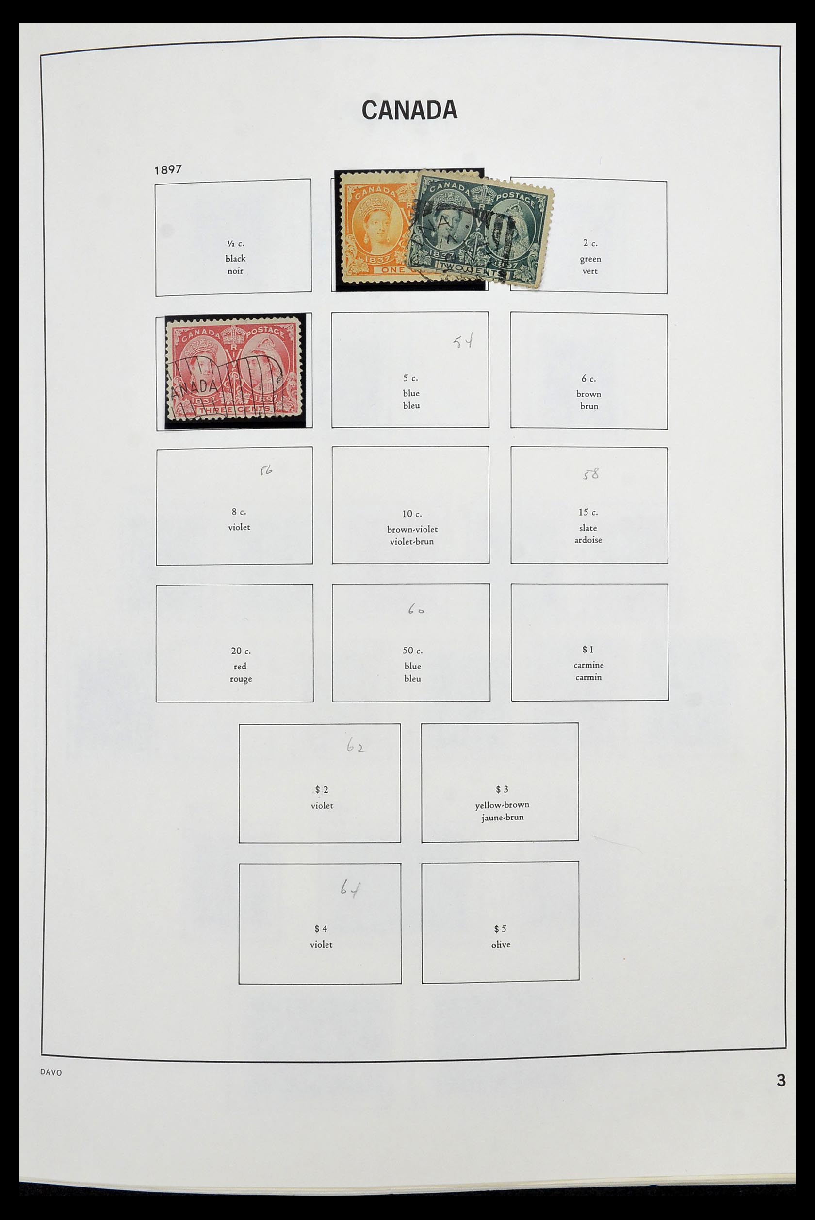 34472 003 - Postzegelverzameling 34472 Canada 1859-2006.