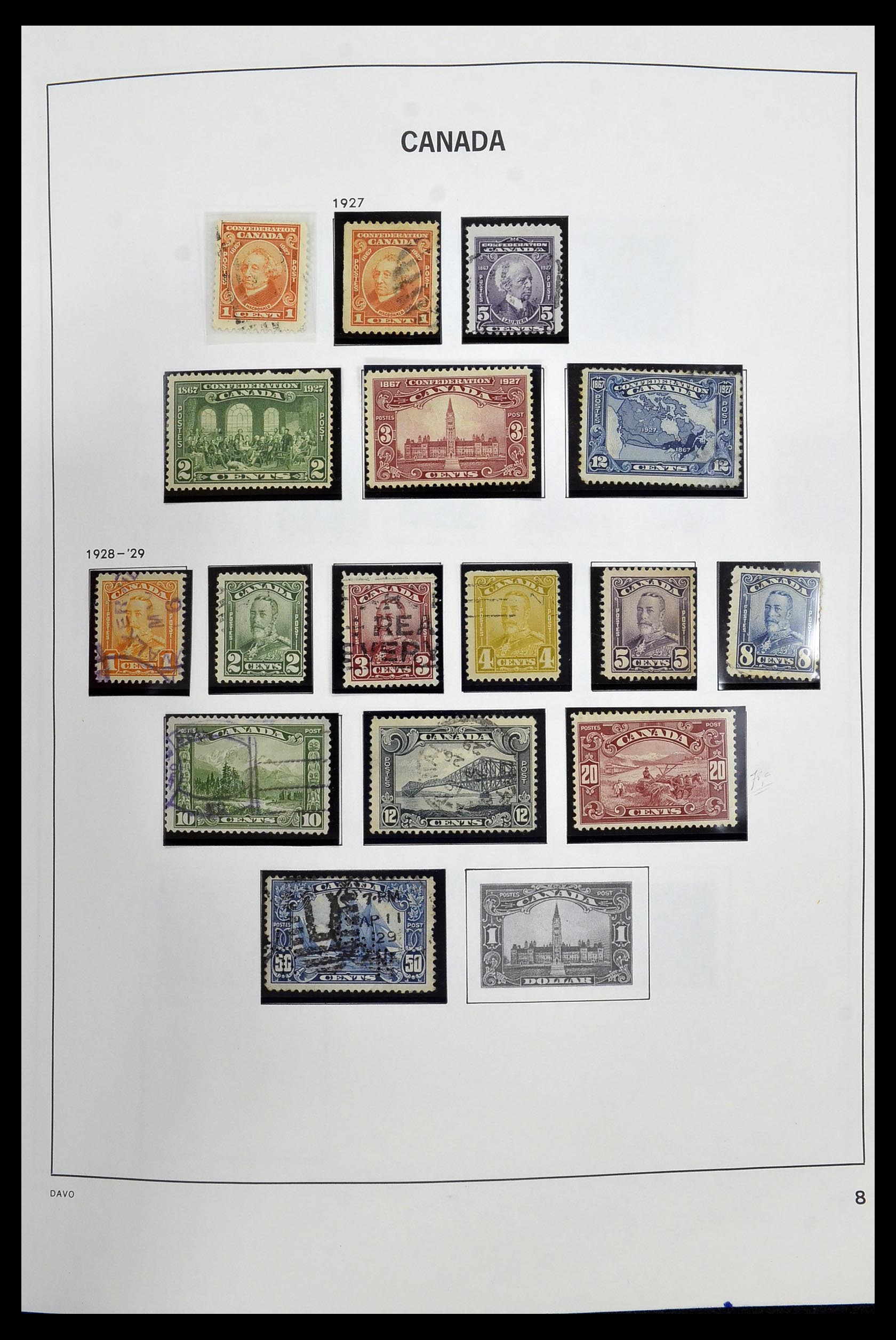 34472 010 - Postzegelverzameling 34472 Canada 1859-2006.