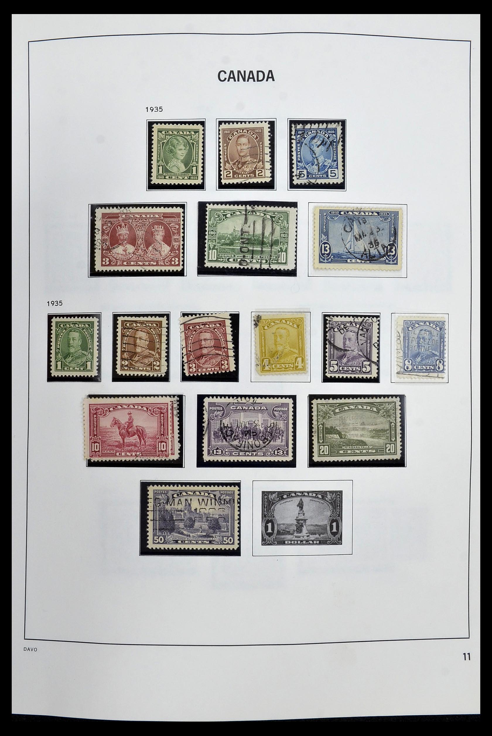34472 013 - Postzegelverzameling 34472 Canada 1859-2006.