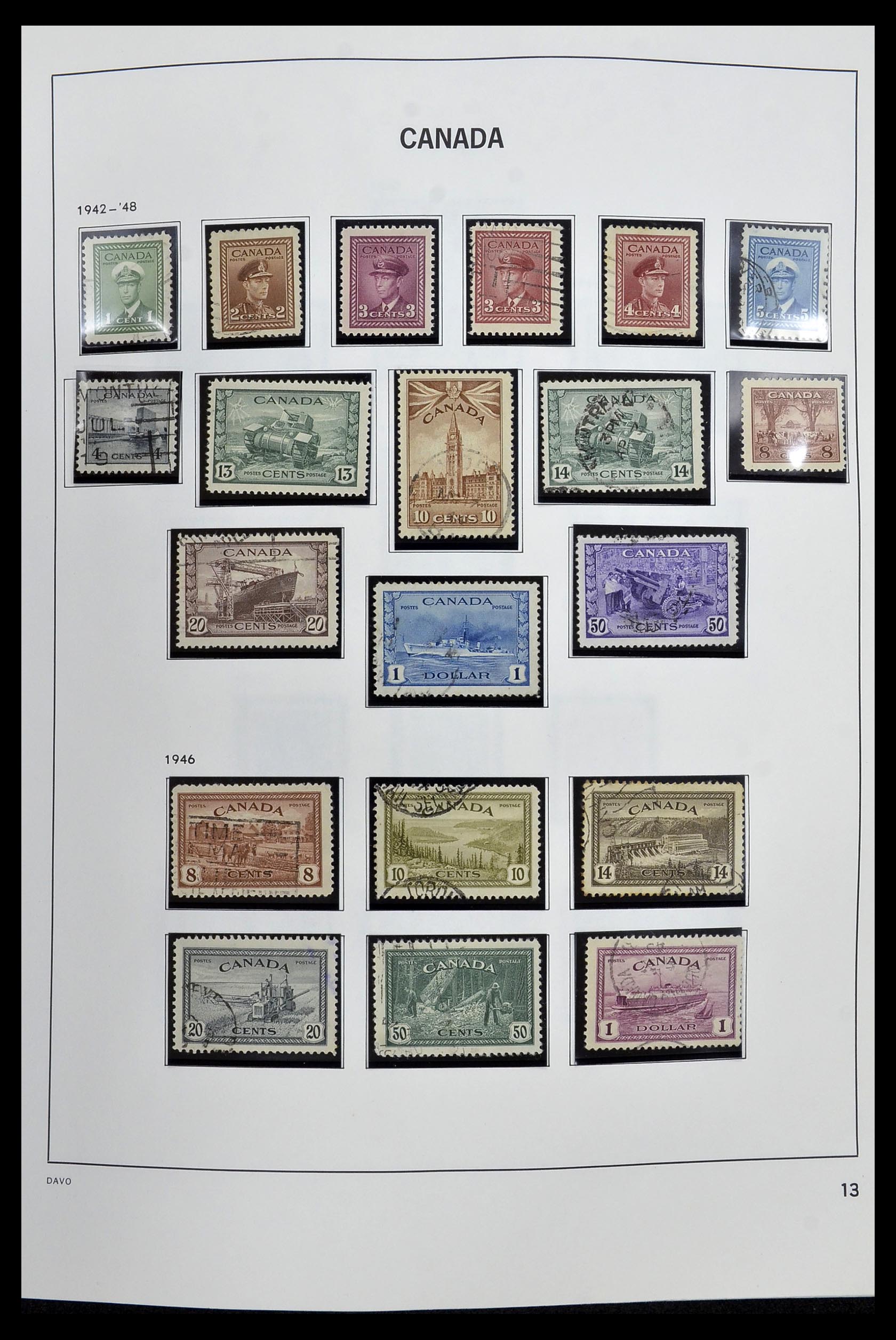 34472 015 - Postzegelverzameling 34472 Canada 1859-2006.