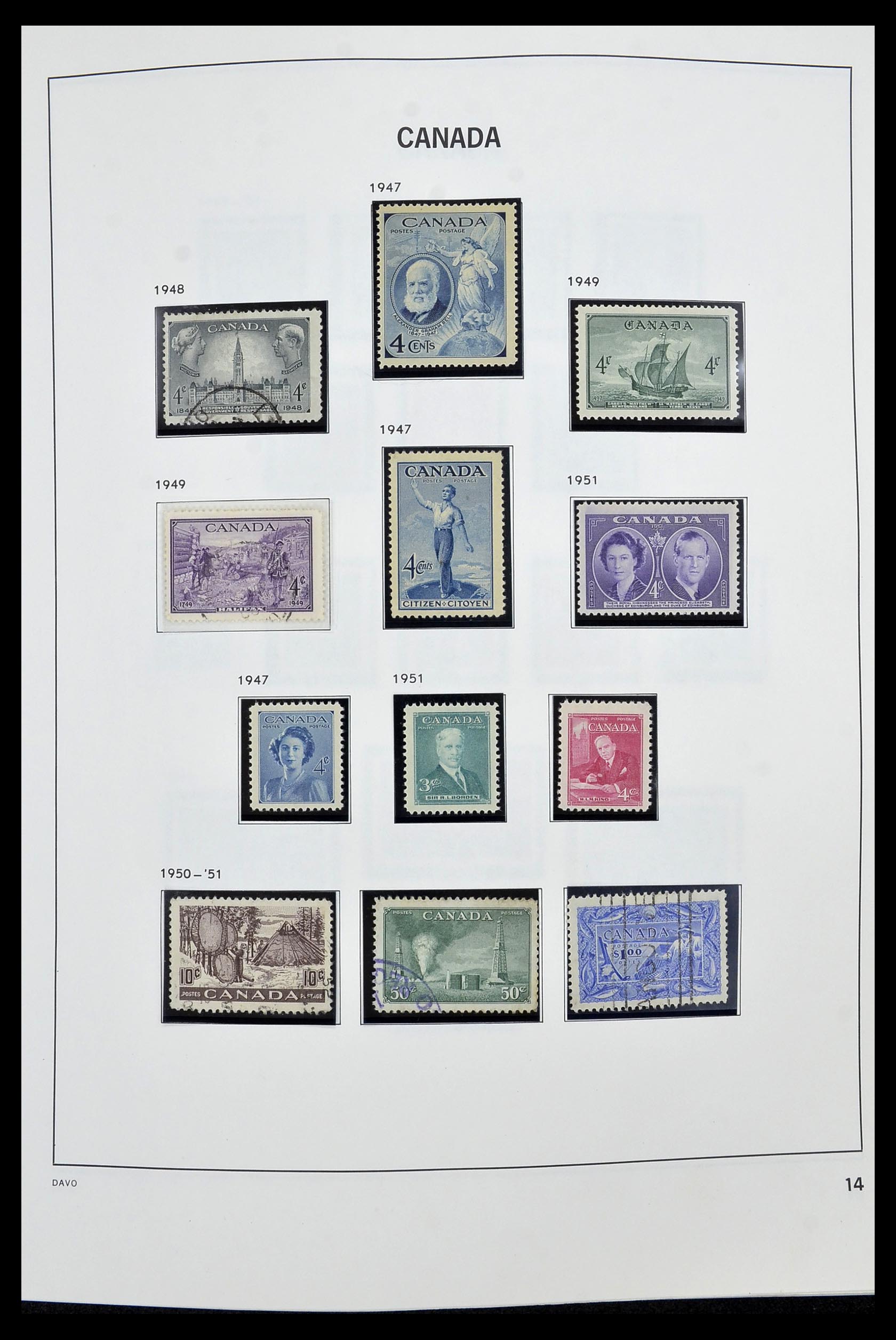34472 016 - Postzegelverzameling 34472 Canada 1859-2006.