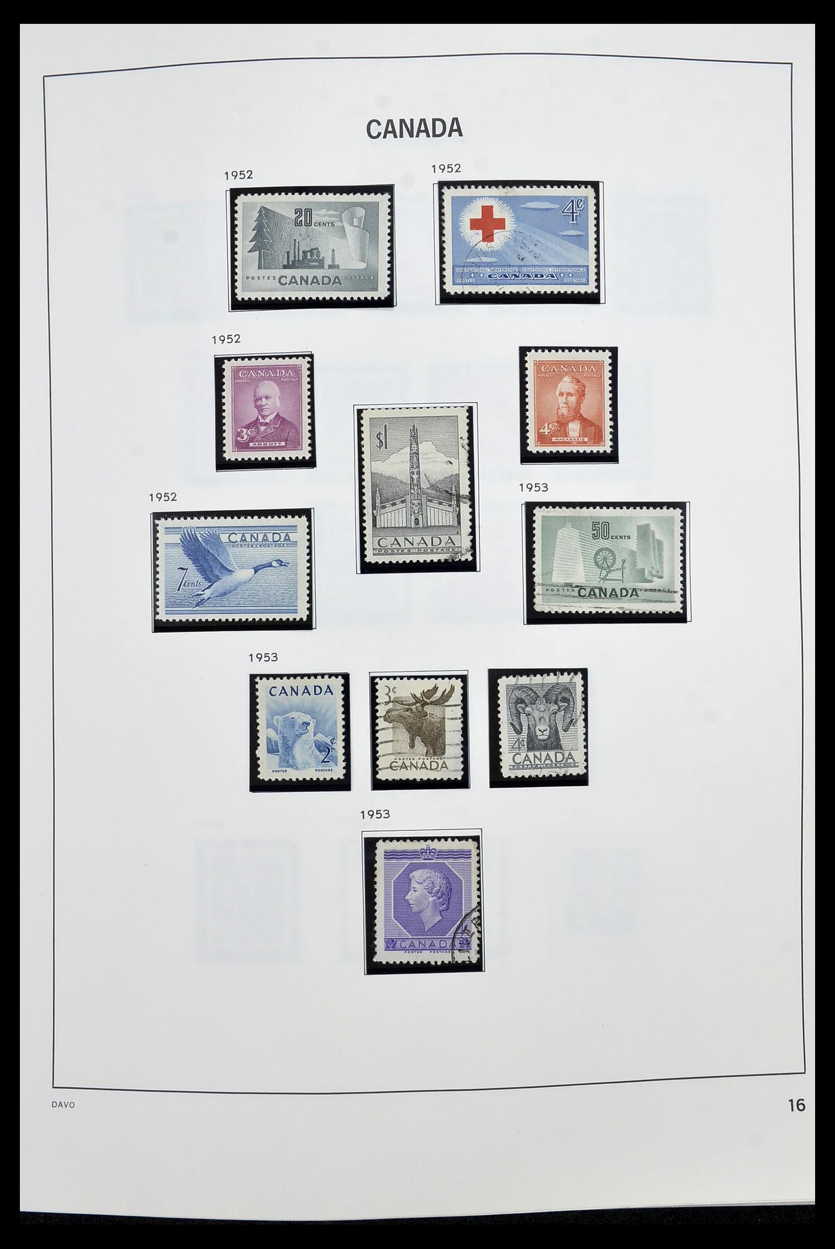 34472 018 - Postzegelverzameling 34472 Canada 1859-2006.