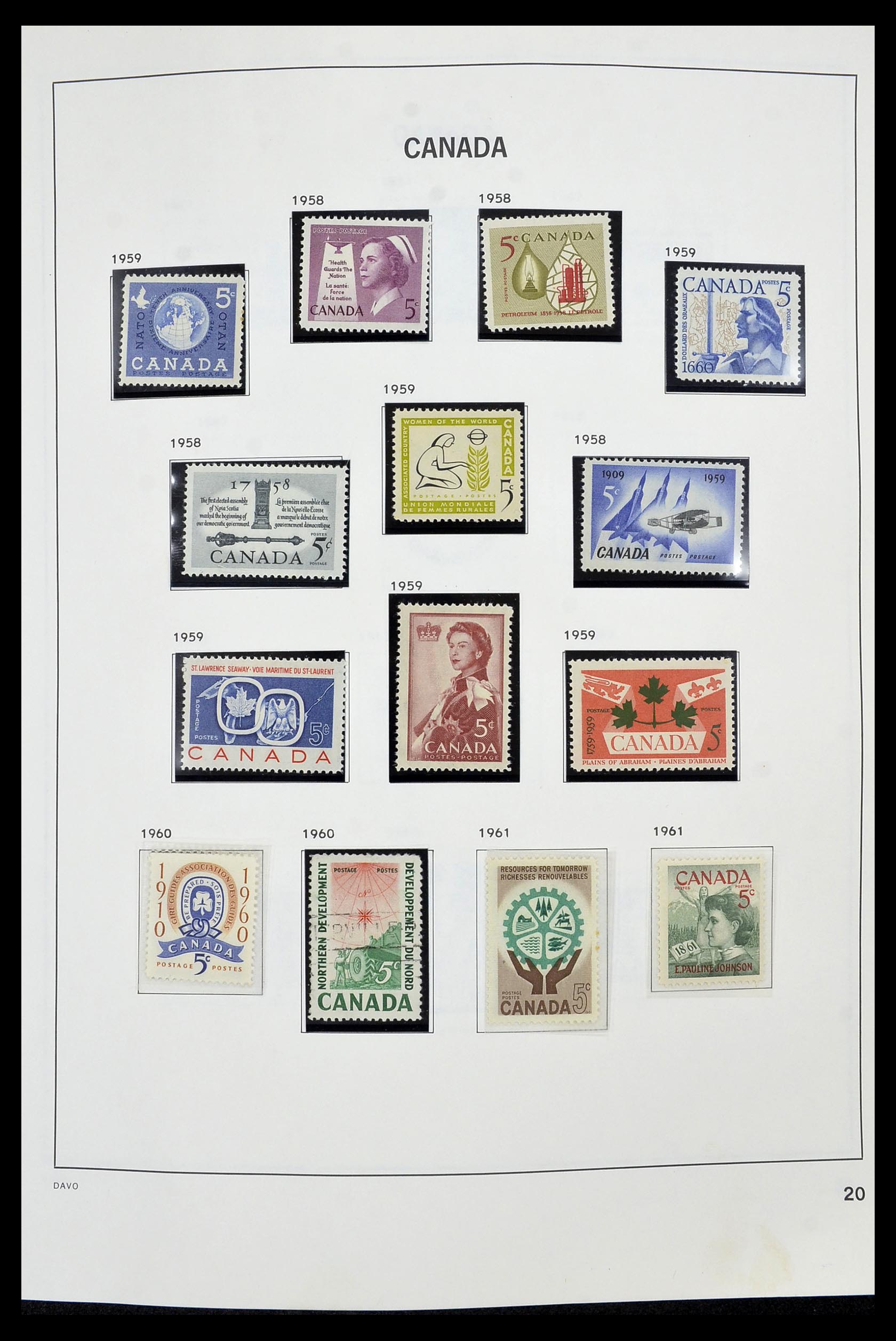 34472 023 - Postzegelverzameling 34472 Canada 1859-2006.