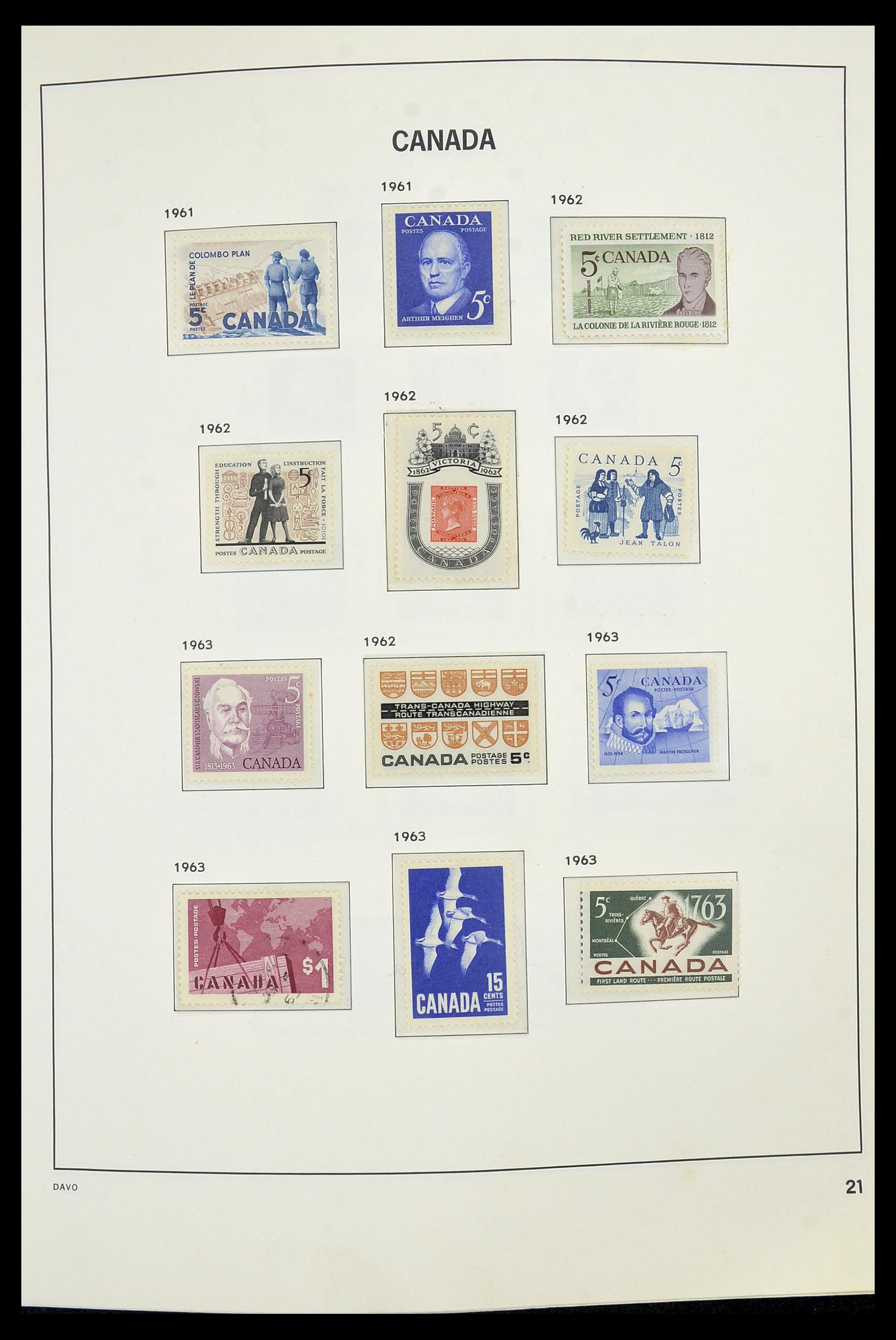 34472 024 - Postzegelverzameling 34472 Canada 1859-2006.