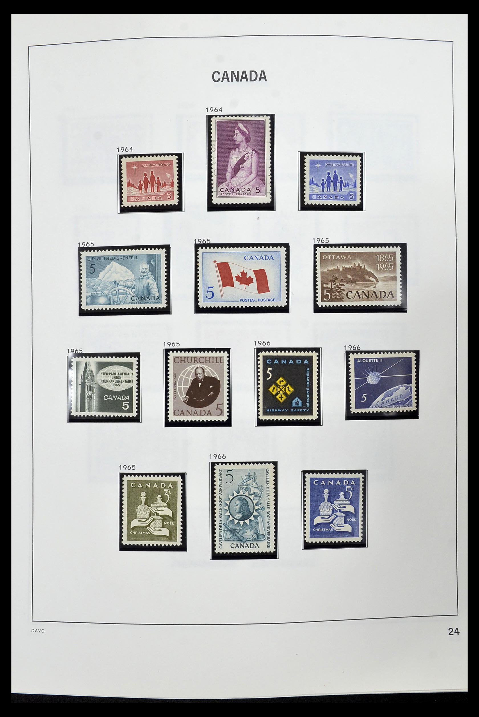 34472 028 - Postzegelverzameling 34472 Canada 1859-2006.