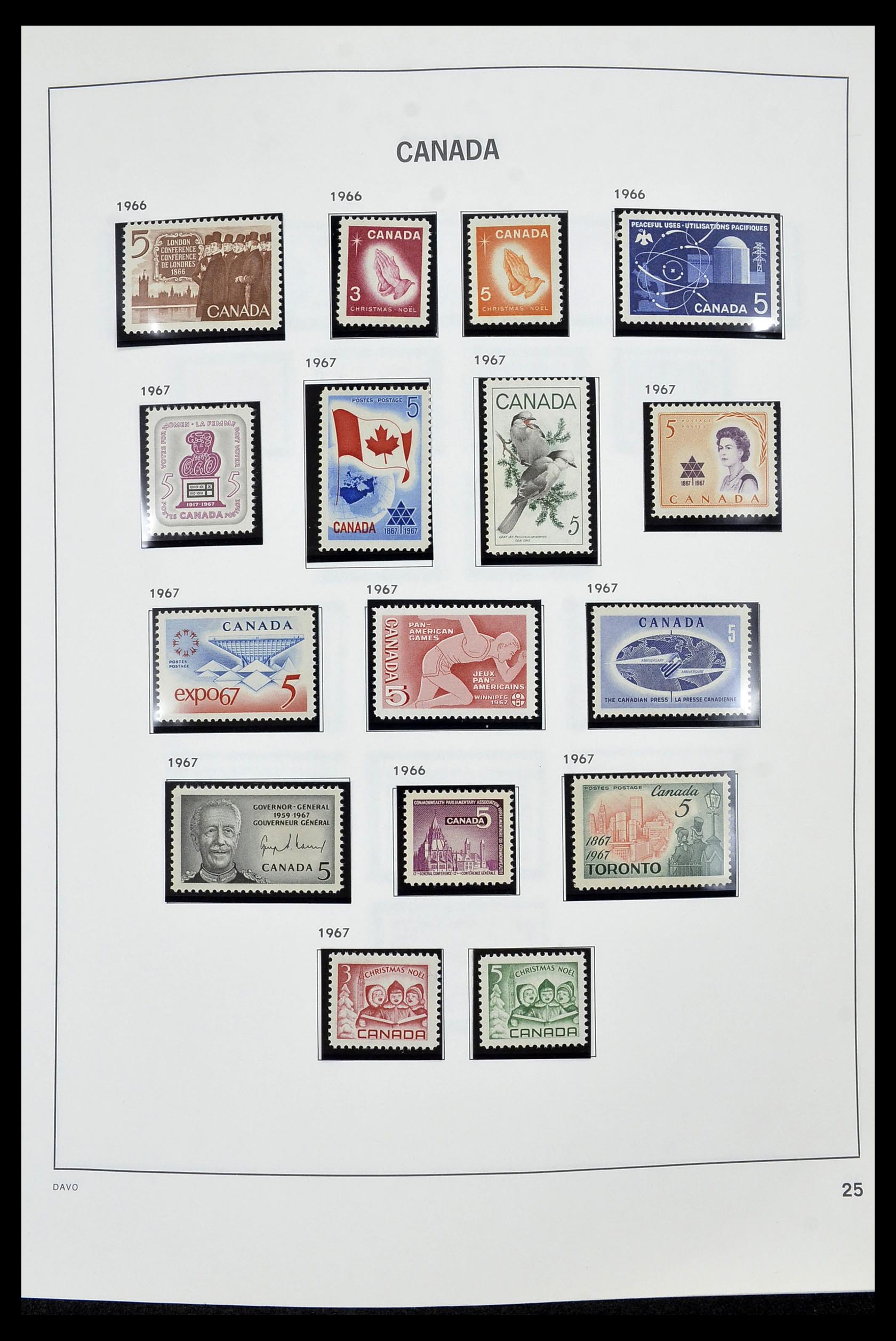 34472 029 - Postzegelverzameling 34472 Canada 1859-2006.
