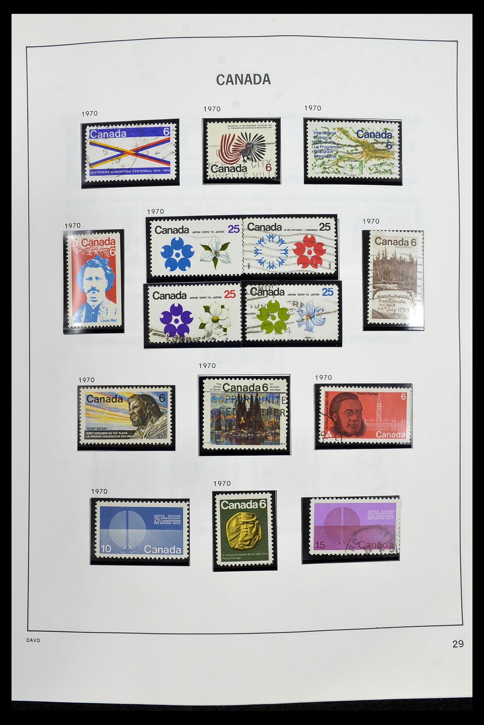 34472 034 - Postzegelverzameling 34472 Canada 1859-2006.