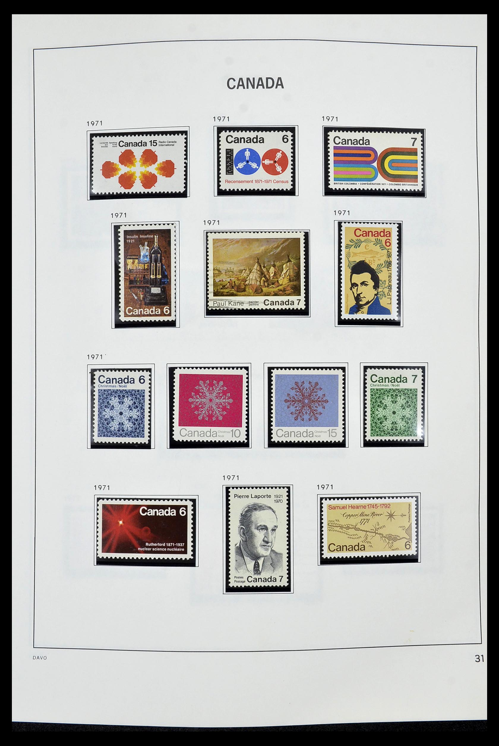 34472 036 - Postzegelverzameling 34472 Canada 1859-2006.