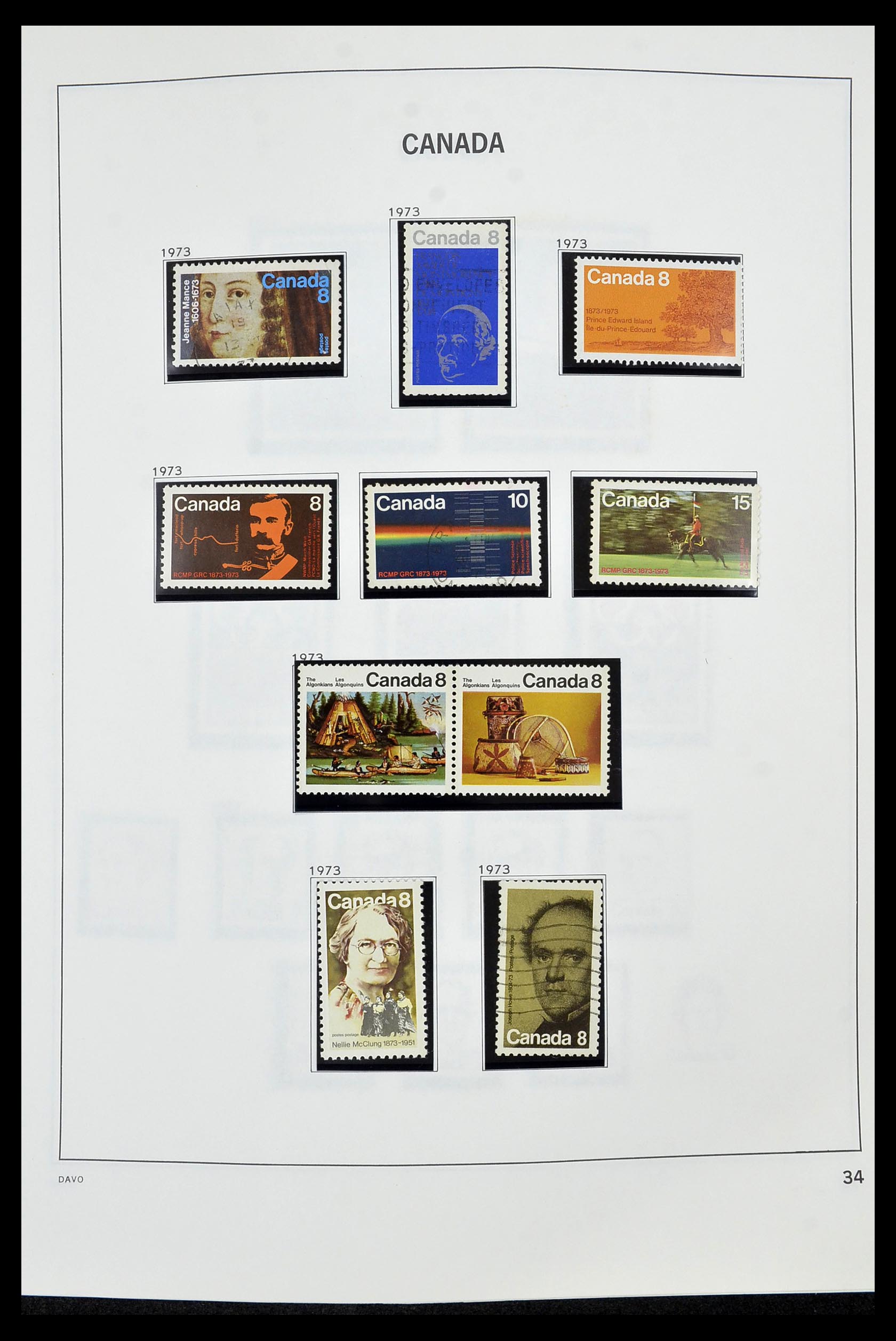 34472 039 - Postzegelverzameling 34472 Canada 1859-2006.