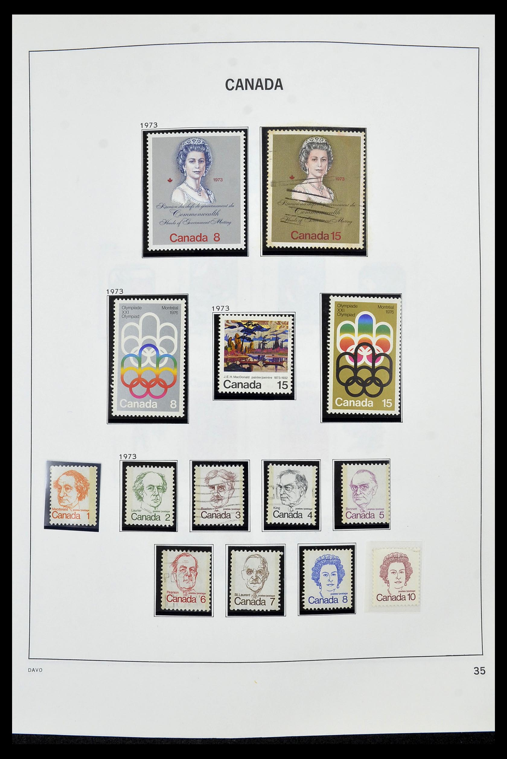 34472 040 - Postzegelverzameling 34472 Canada 1859-2006.