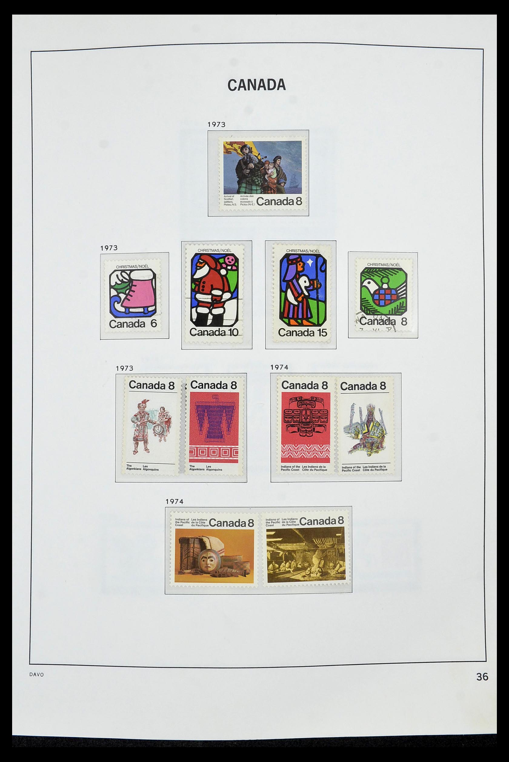 34472 041 - Postzegelverzameling 34472 Canada 1859-2006.