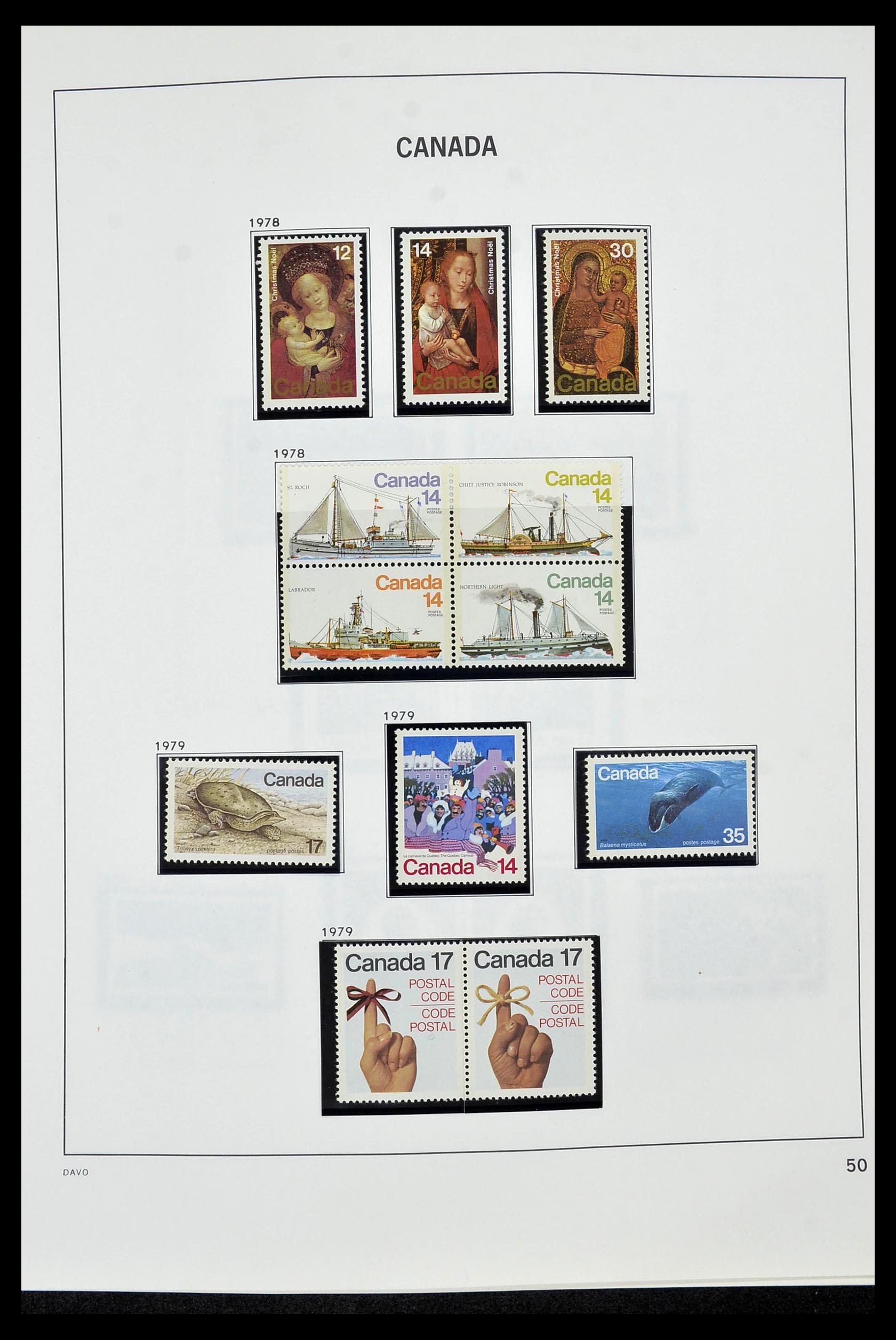 34472 055 - Postzegelverzameling 34472 Canada 1859-2006.