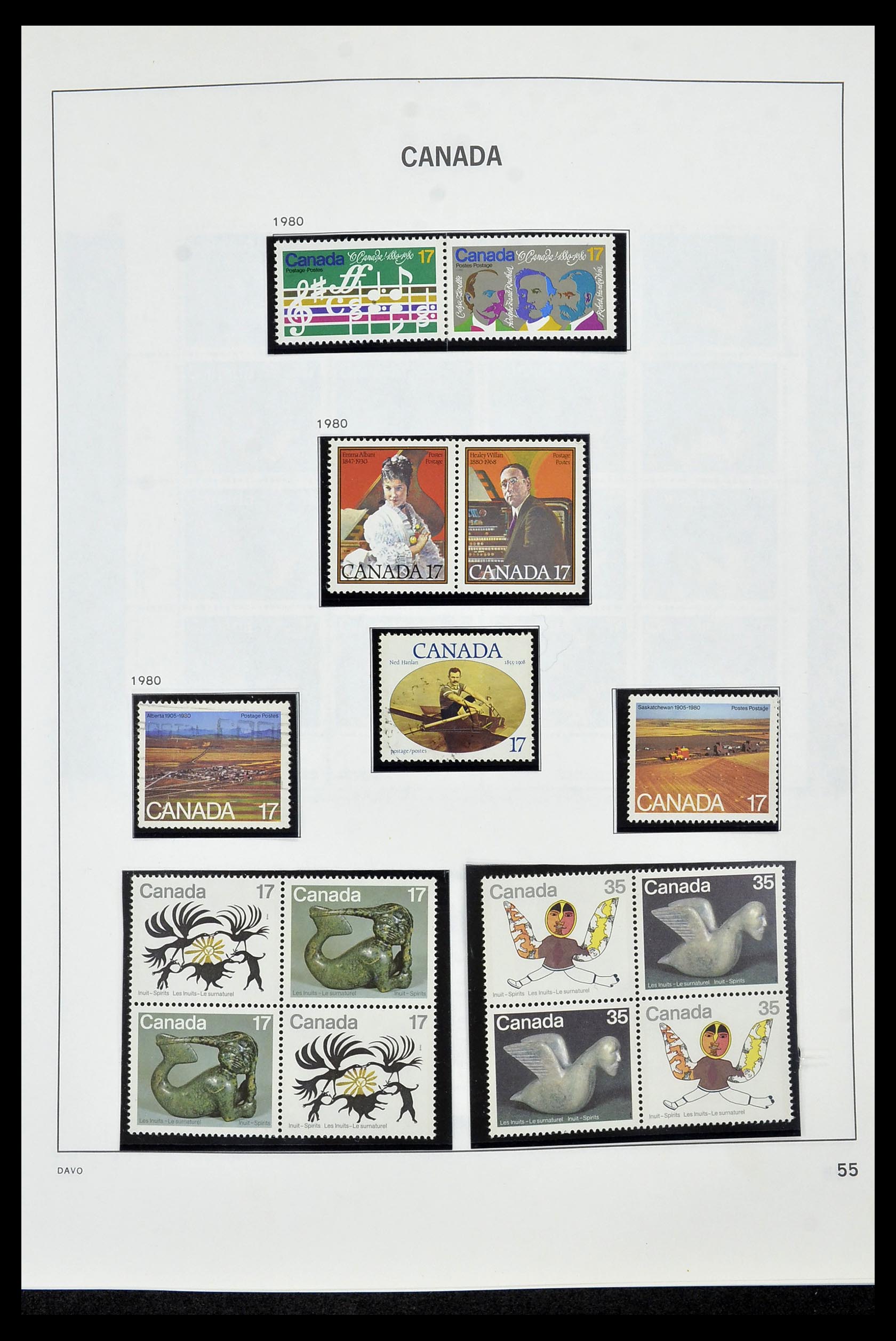 34472 061 - Postzegelverzameling 34472 Canada 1859-2006.