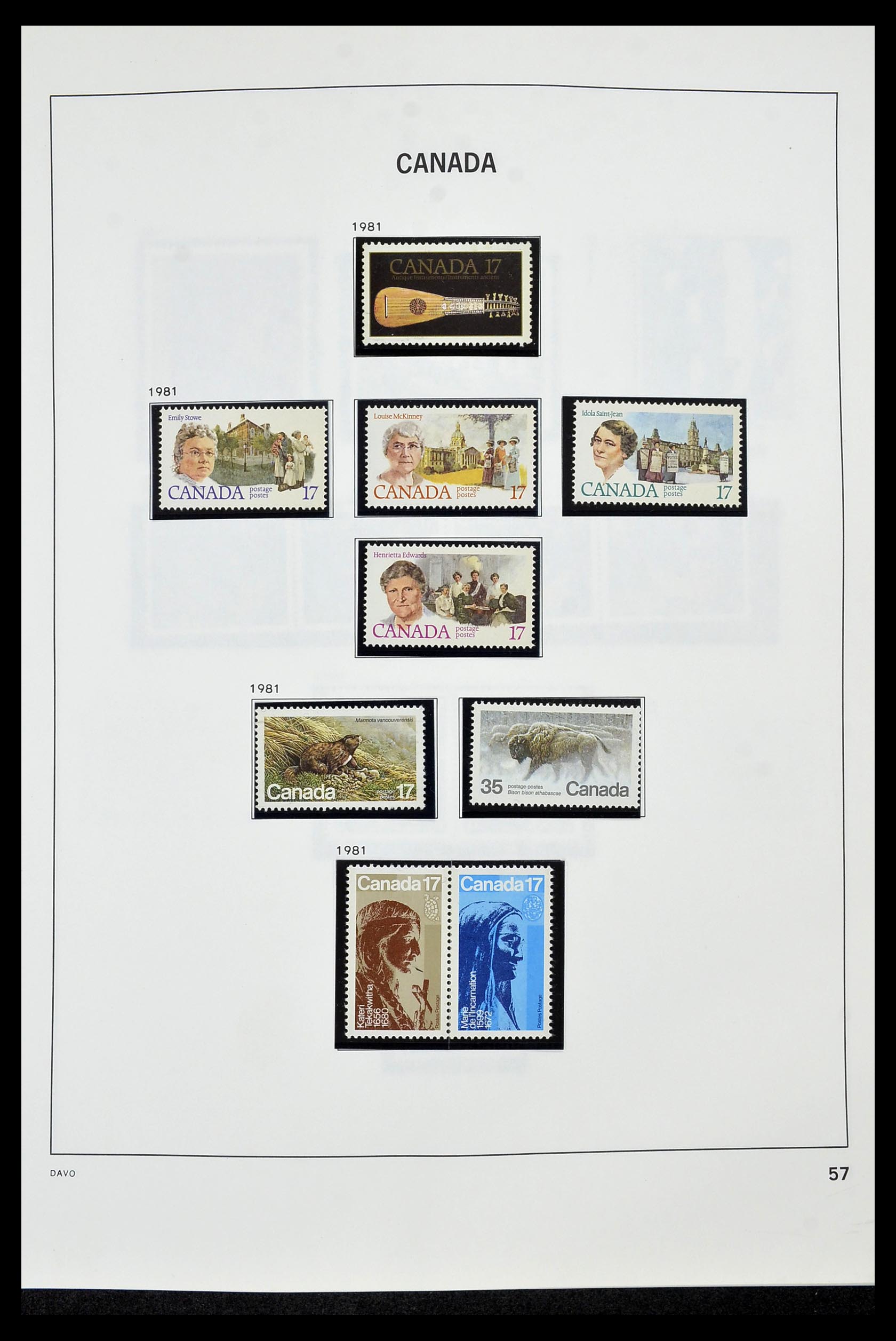 34472 064 - Postzegelverzameling 34472 Canada 1859-2006.