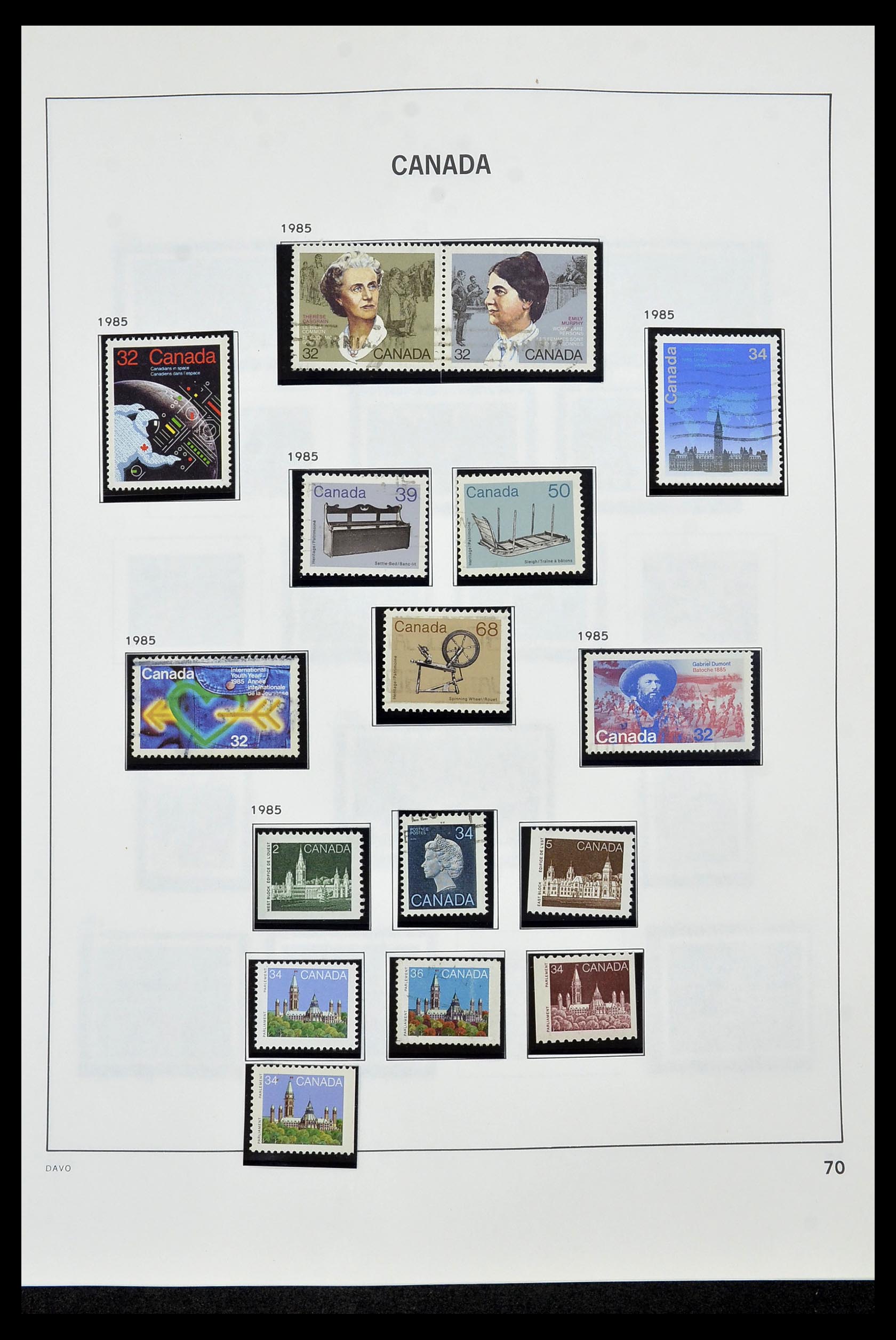34472 077 - Postzegelverzameling 34472 Canada 1859-2006.