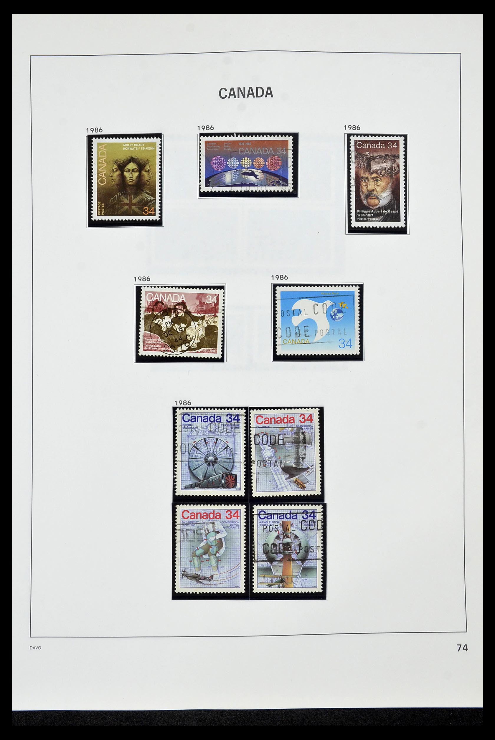 34472 081 - Postzegelverzameling 34472 Canada 1859-2006.