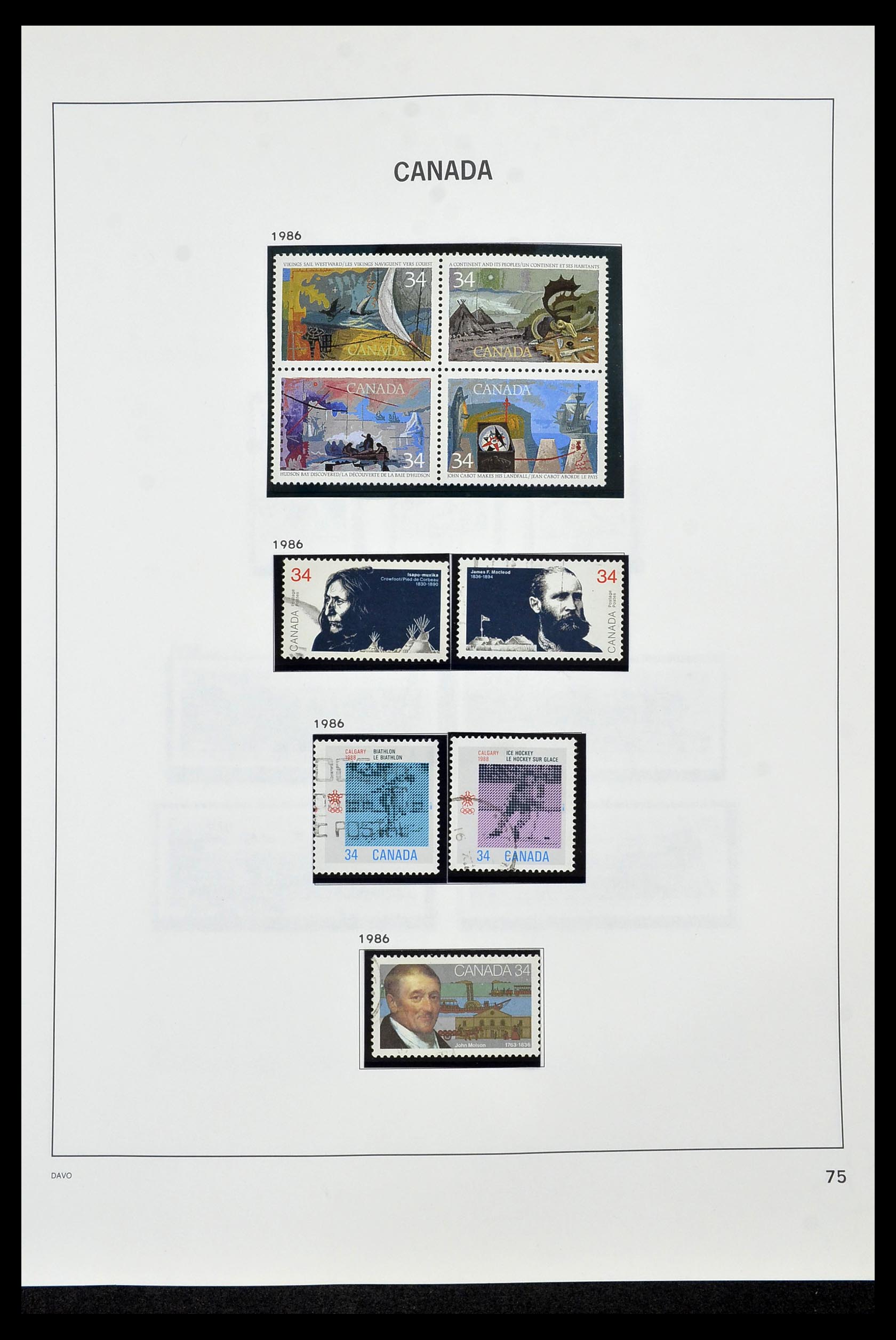 34472 082 - Postzegelverzameling 34472 Canada 1859-2006.