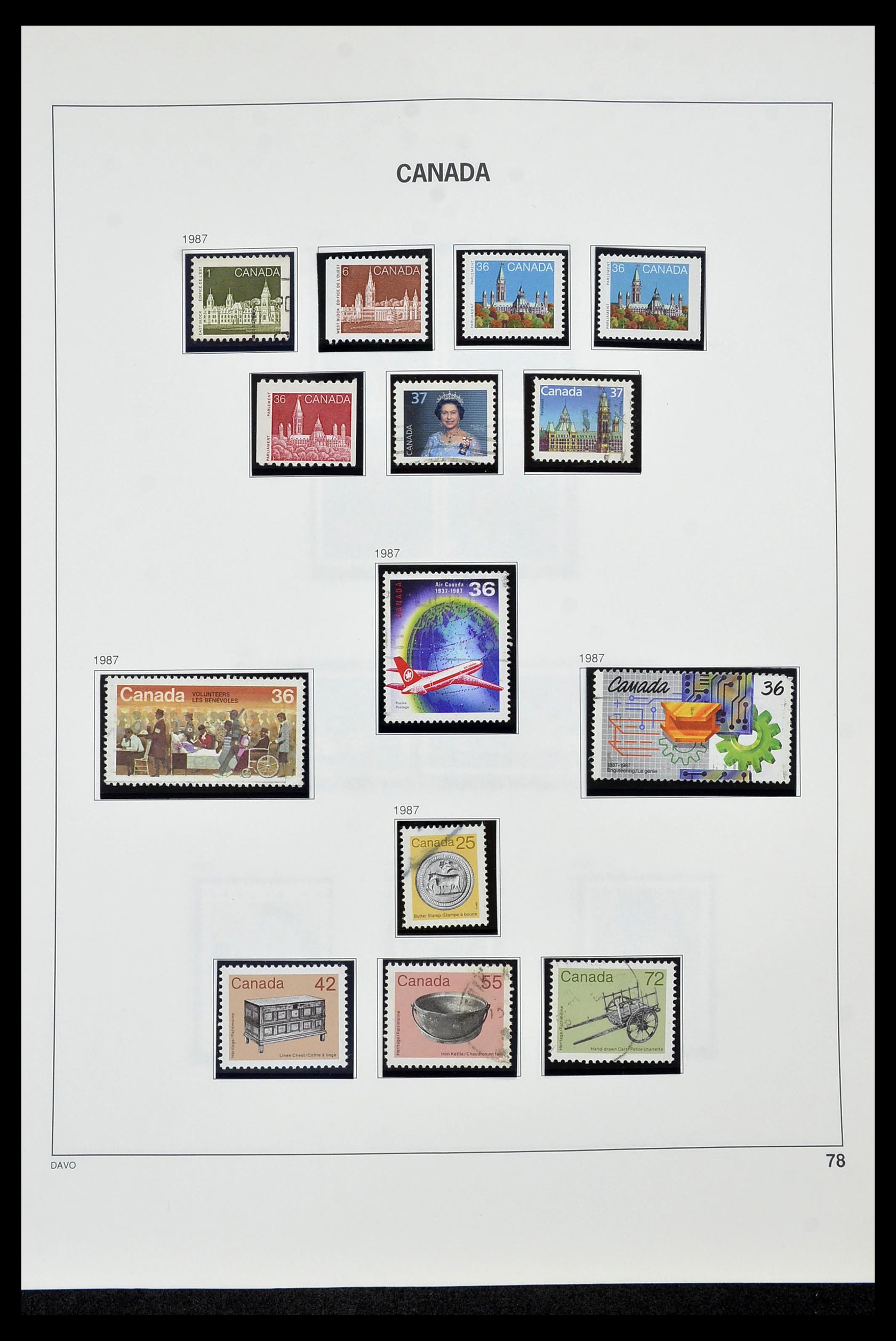 34472 085 - Postzegelverzameling 34472 Canada 1859-2006.