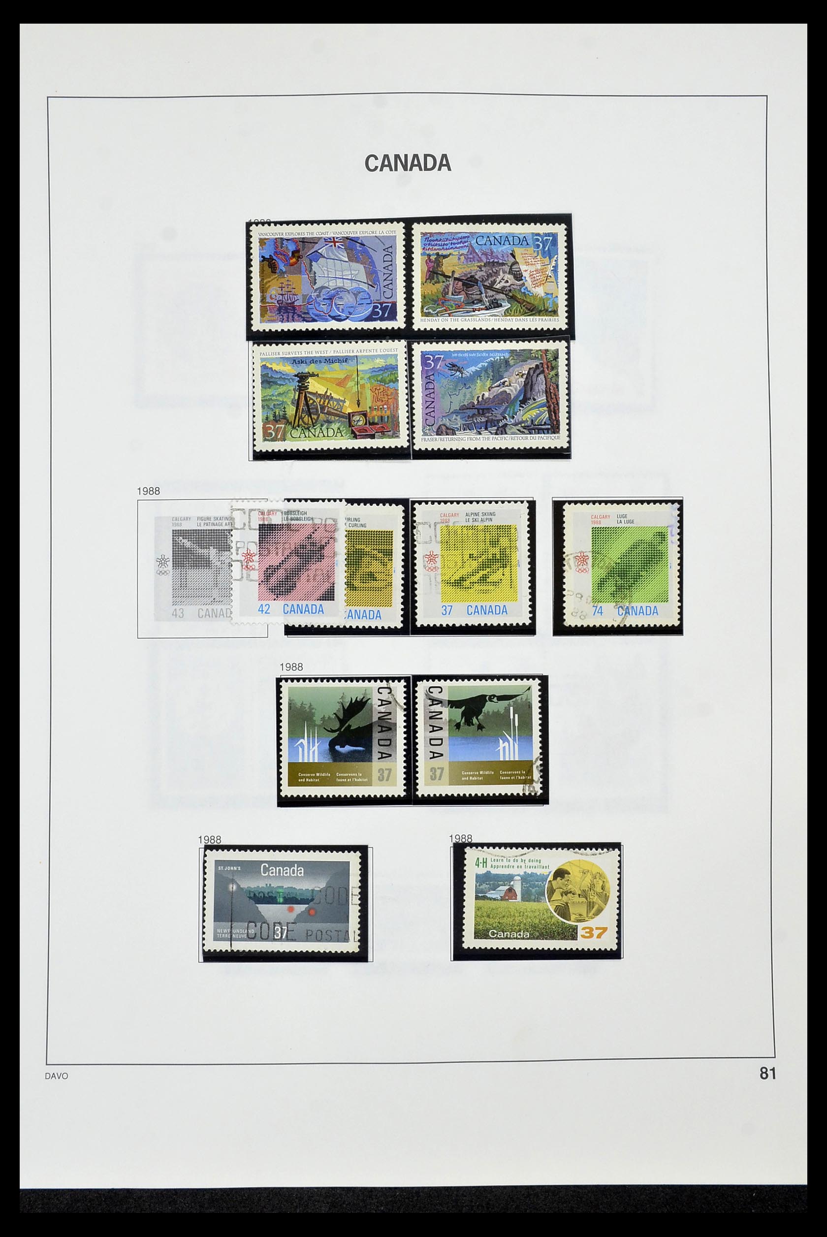34472 087 - Postzegelverzameling 34472 Canada 1859-2006.