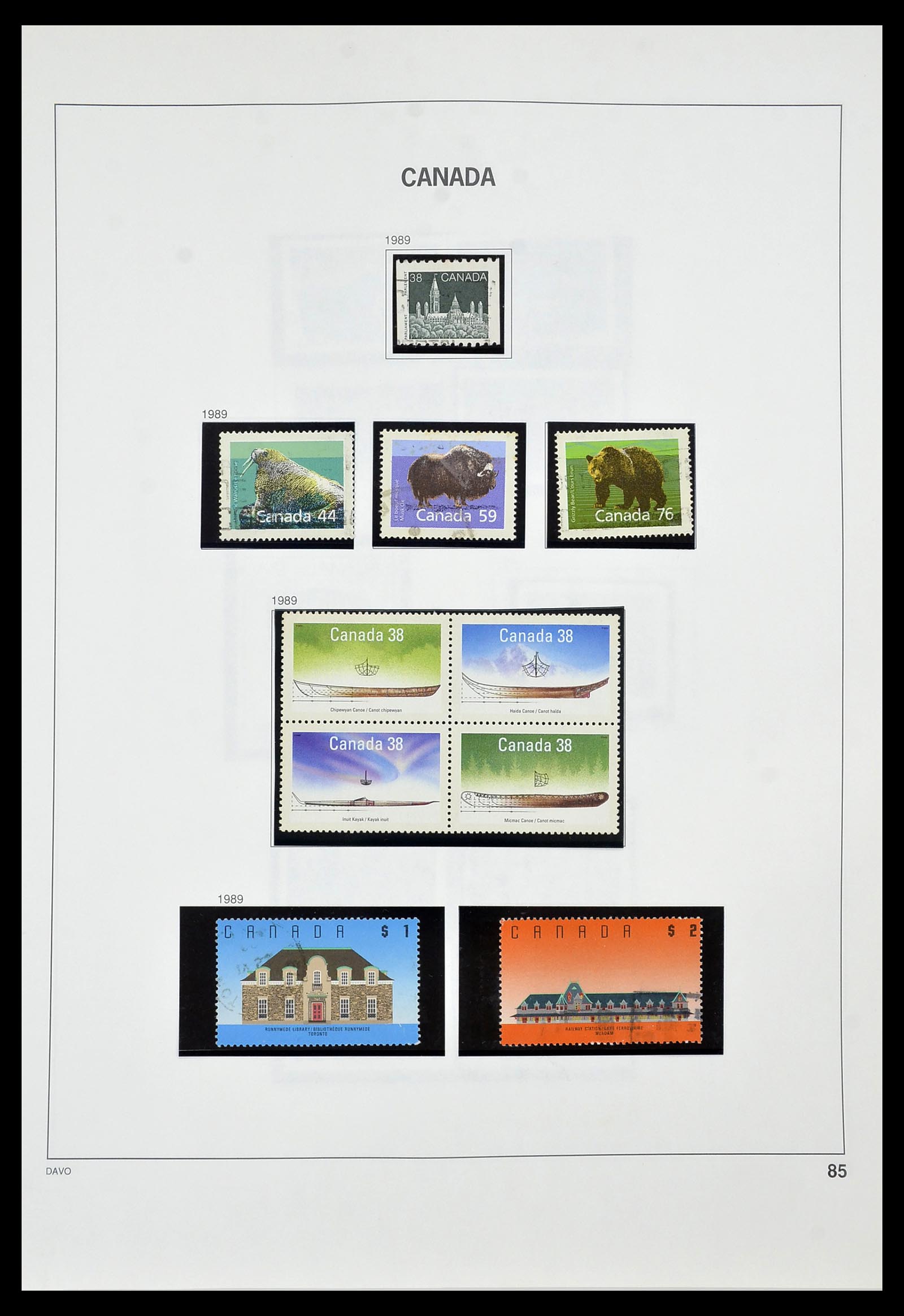 34472 091 - Postzegelverzameling 34472 Canada 1859-2006.