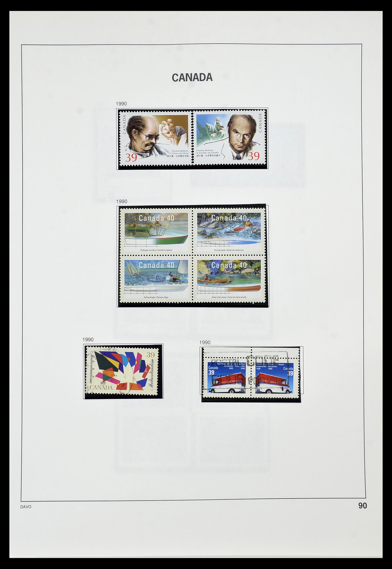 34472 096 - Postzegelverzameling 34472 Canada 1859-2006.