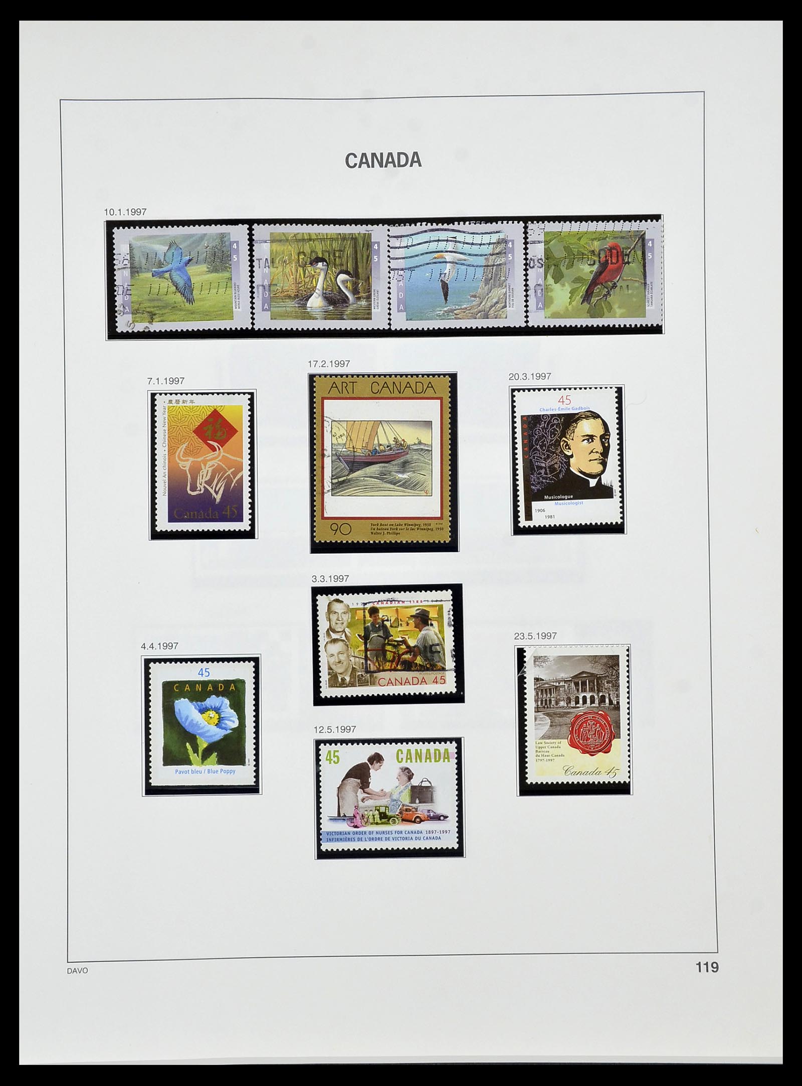 34472 125 - Postzegelverzameling 34472 Canada 1859-2006.